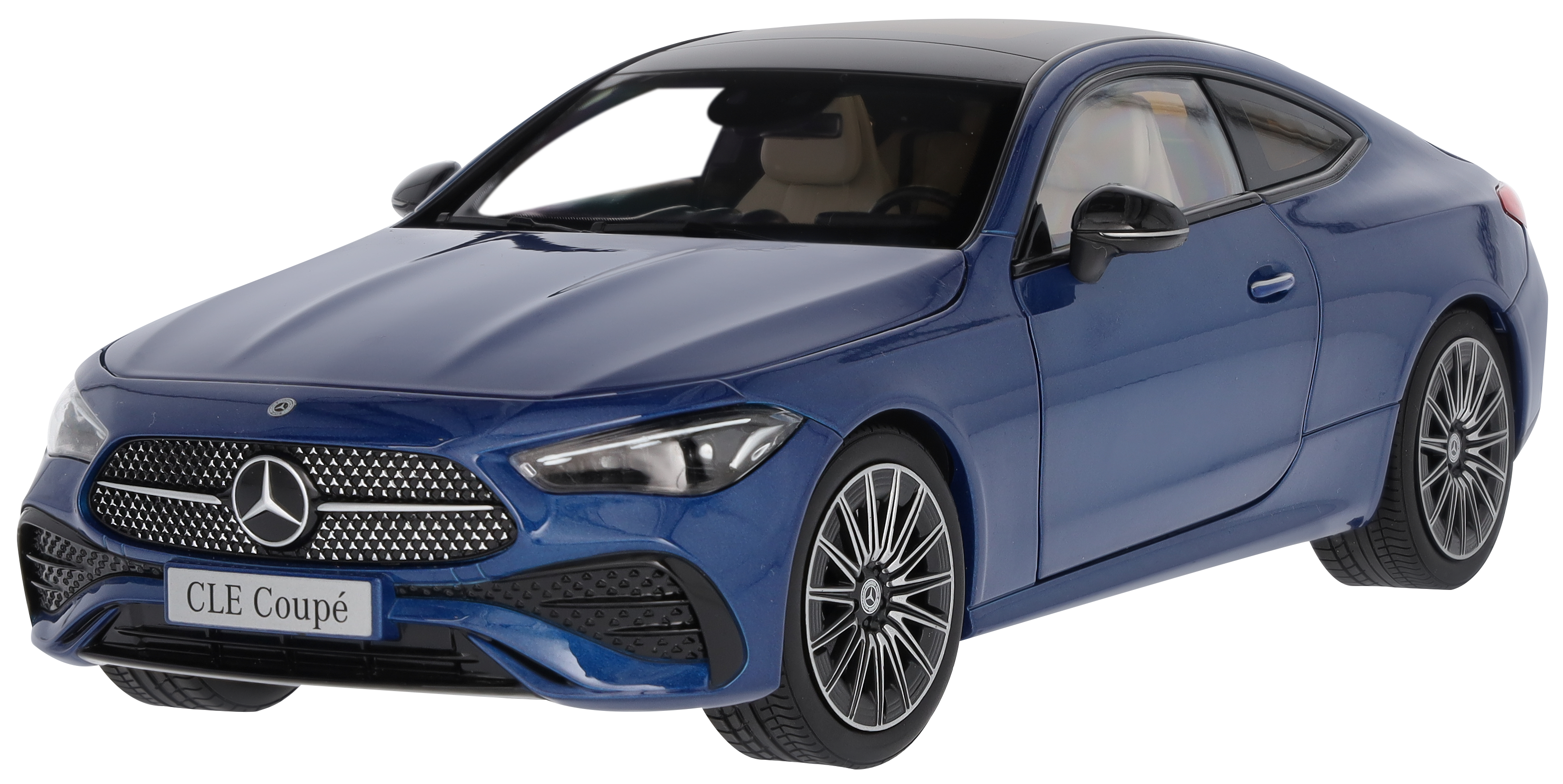 CLE Coupé, AMG Line, C236 - niebieski widmowy, Norev, 1:18