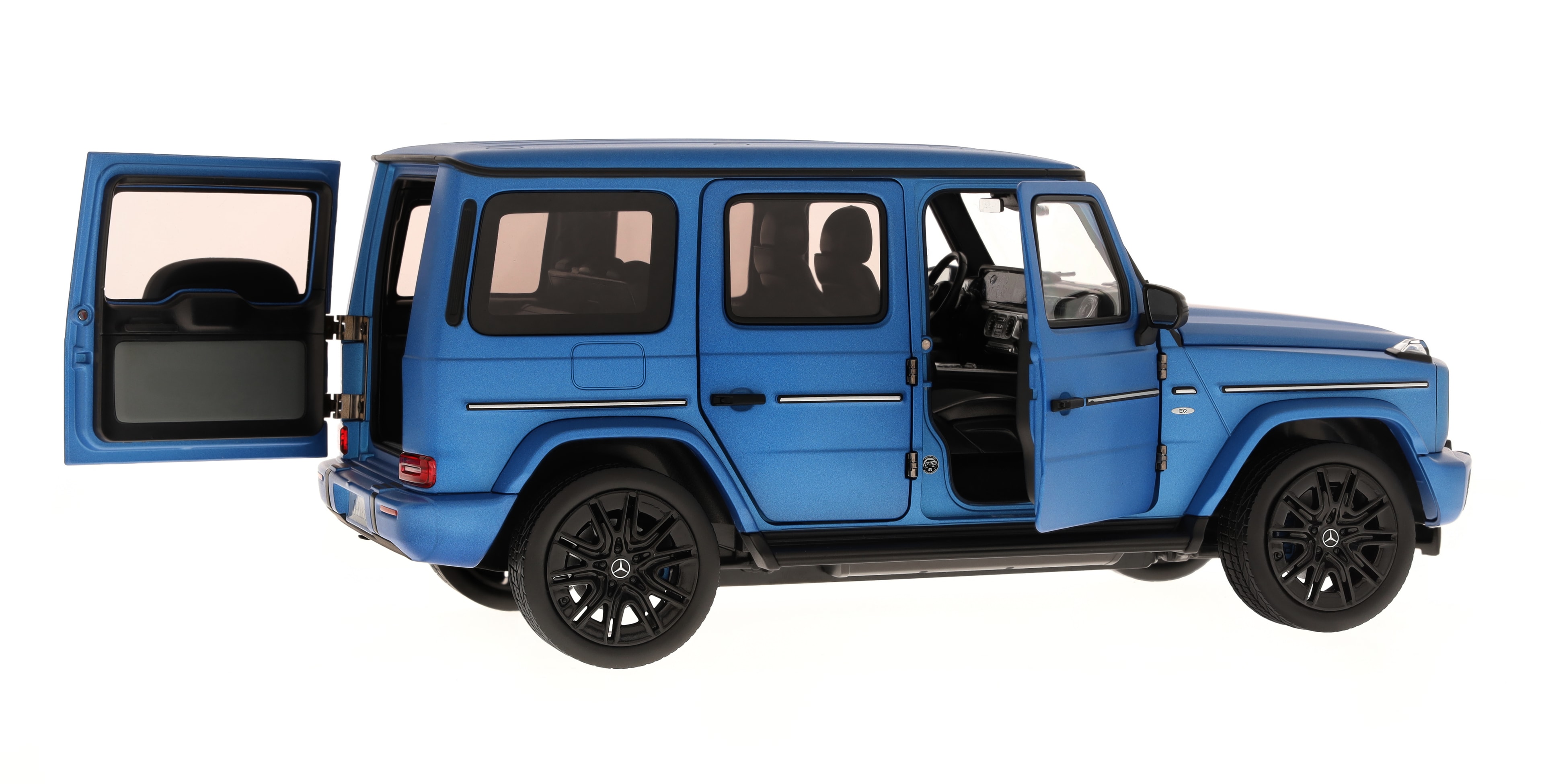 G 580 with EQ Technology, Samochody terenowe, AMG Line, N465 - MANUFACTORY south sea blue mango, Norev, 1:18