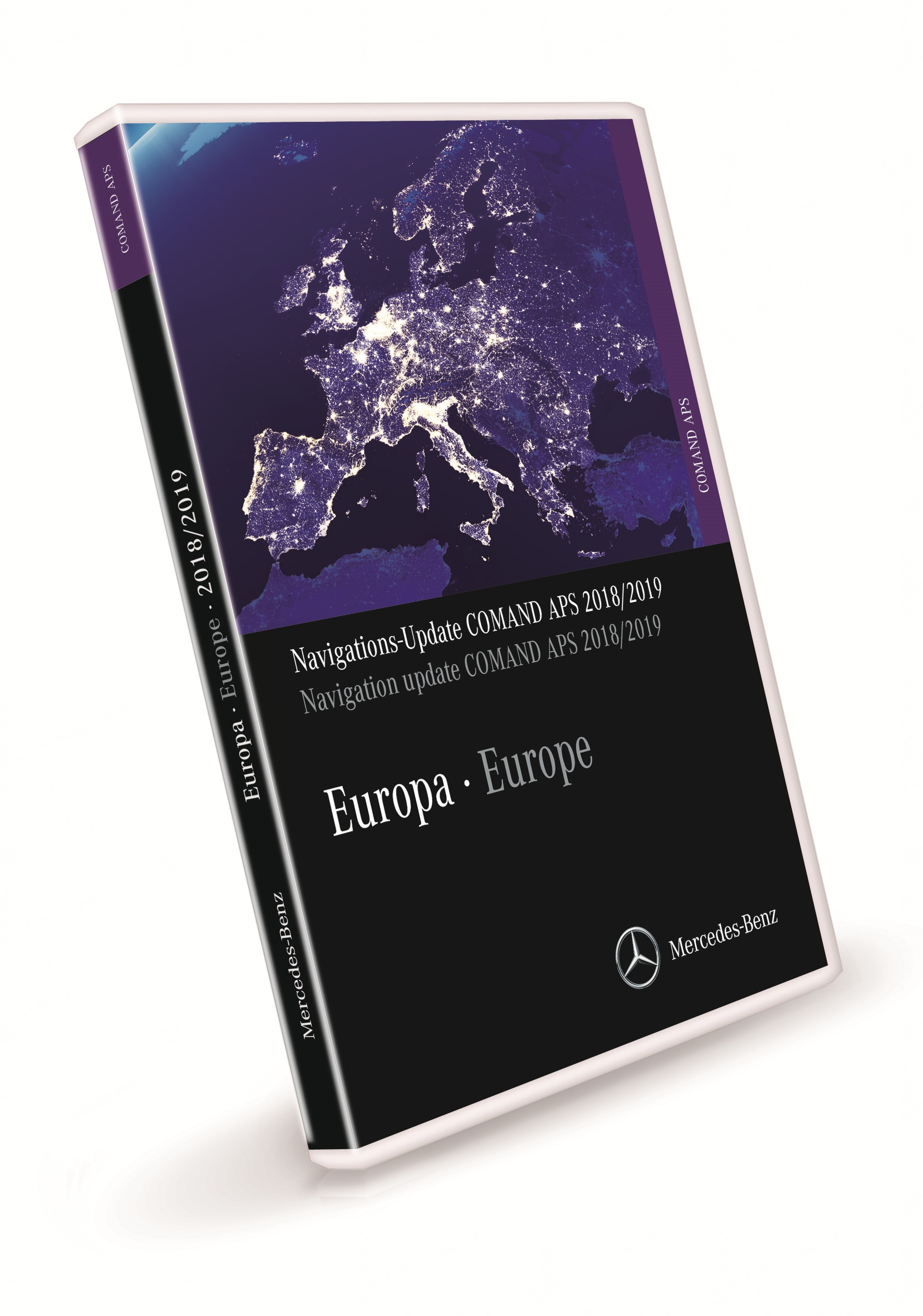 Aktualizacja nawigacji, COMAND APS, Europa, Wersja 2018/2019, - WERSJA FINALNA - fioletowy, NTG4-204