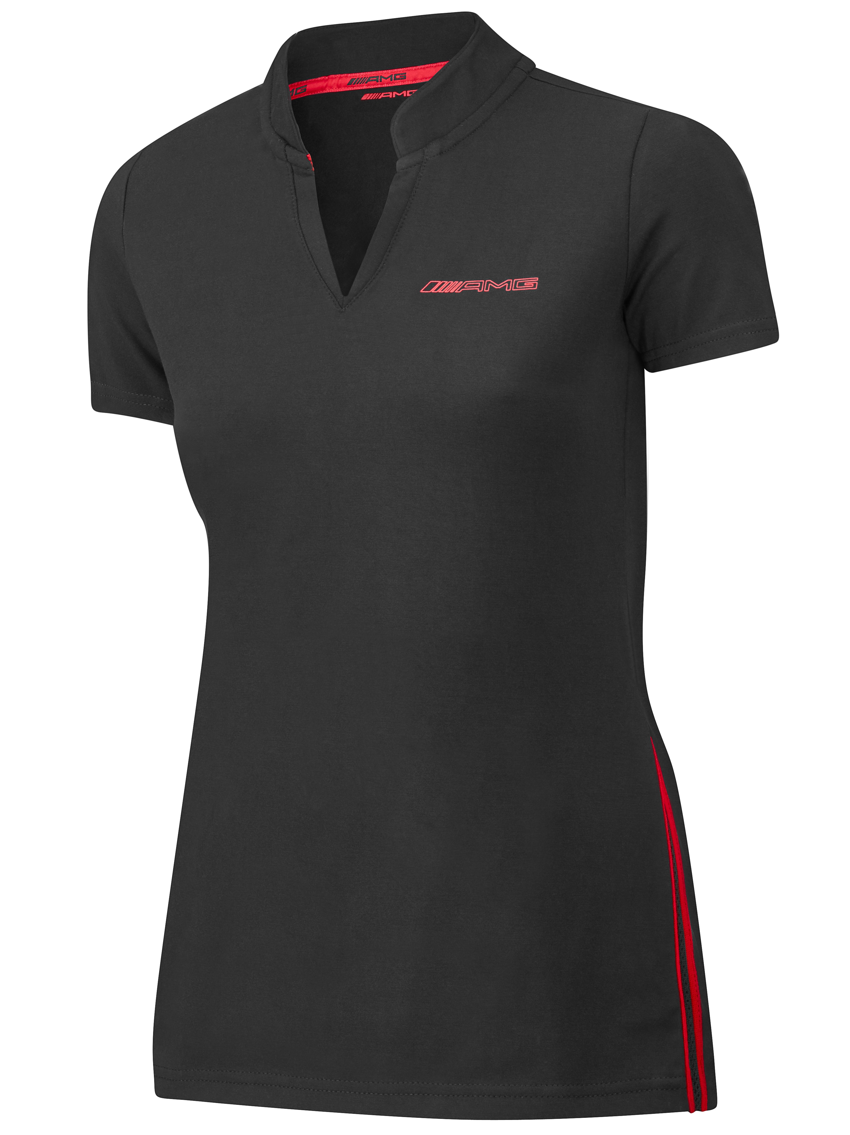 AMG Poloshirt Damen, schwarz/rot, 2020
