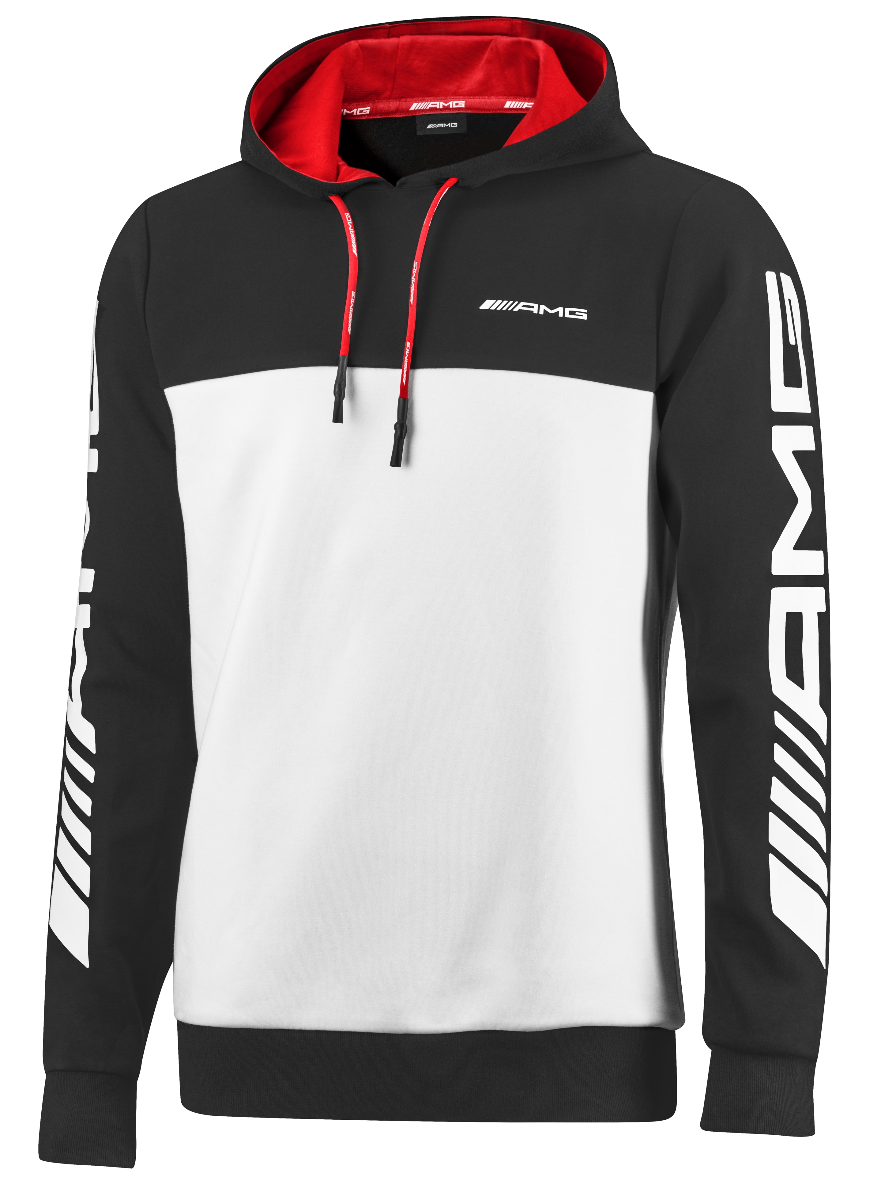 Bluza z kapturem AMG - czerń / biały, M