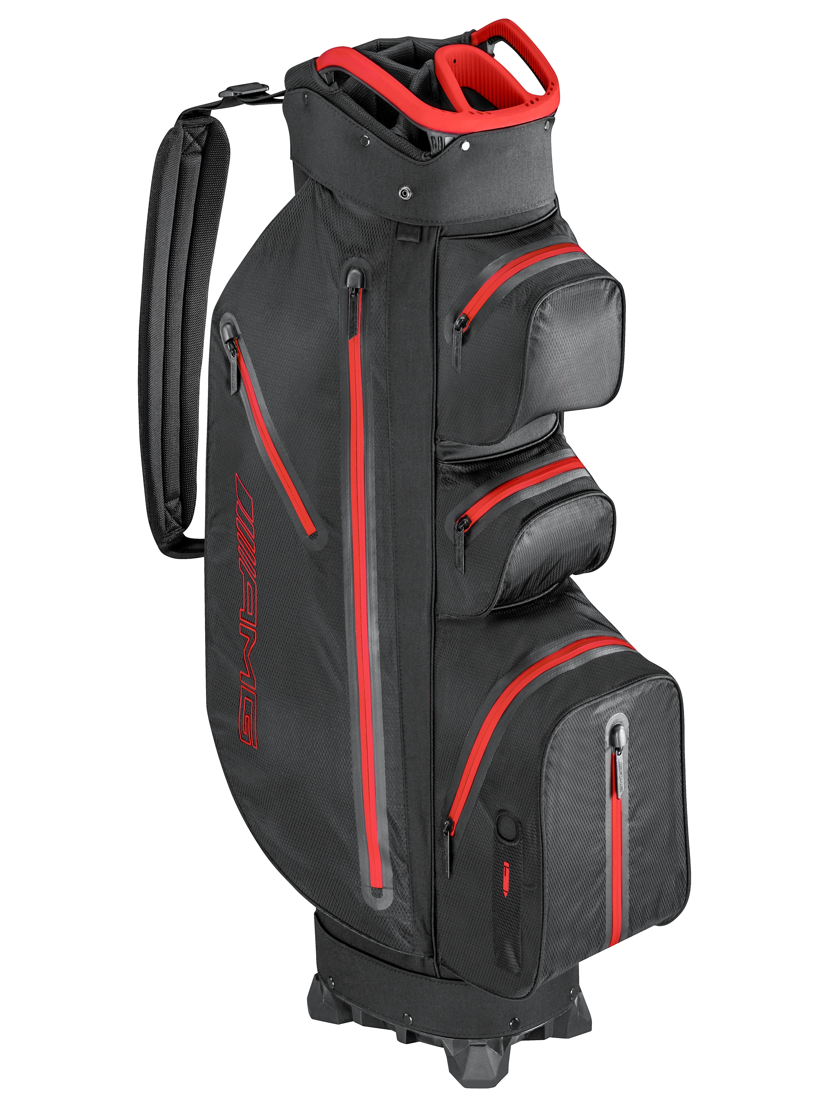 Torba AMG do wózka golfowego - czerń / czerwony, poliamid