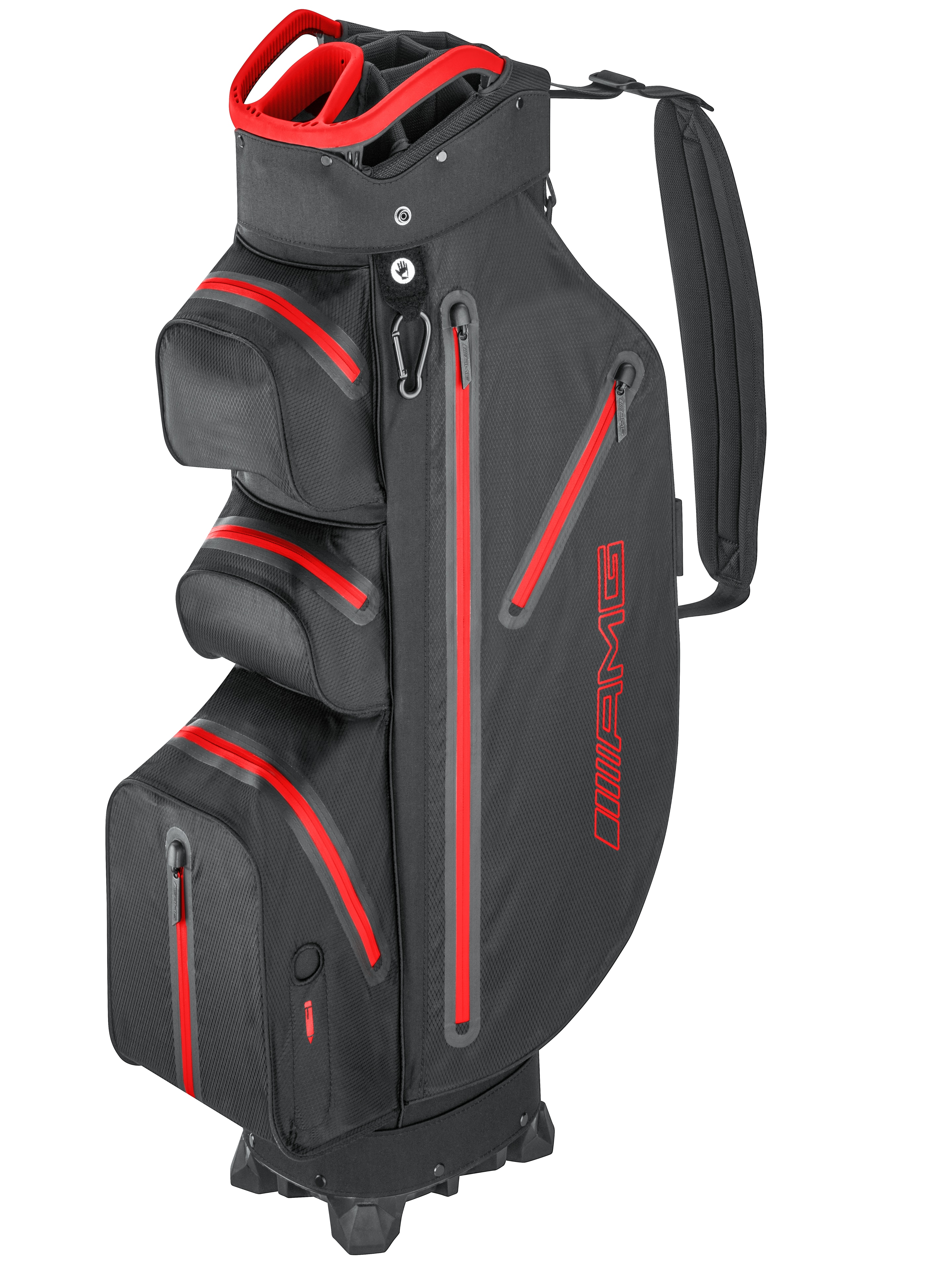 Torba AMG do wózka golfowego - czerń / czerwony, poliamid