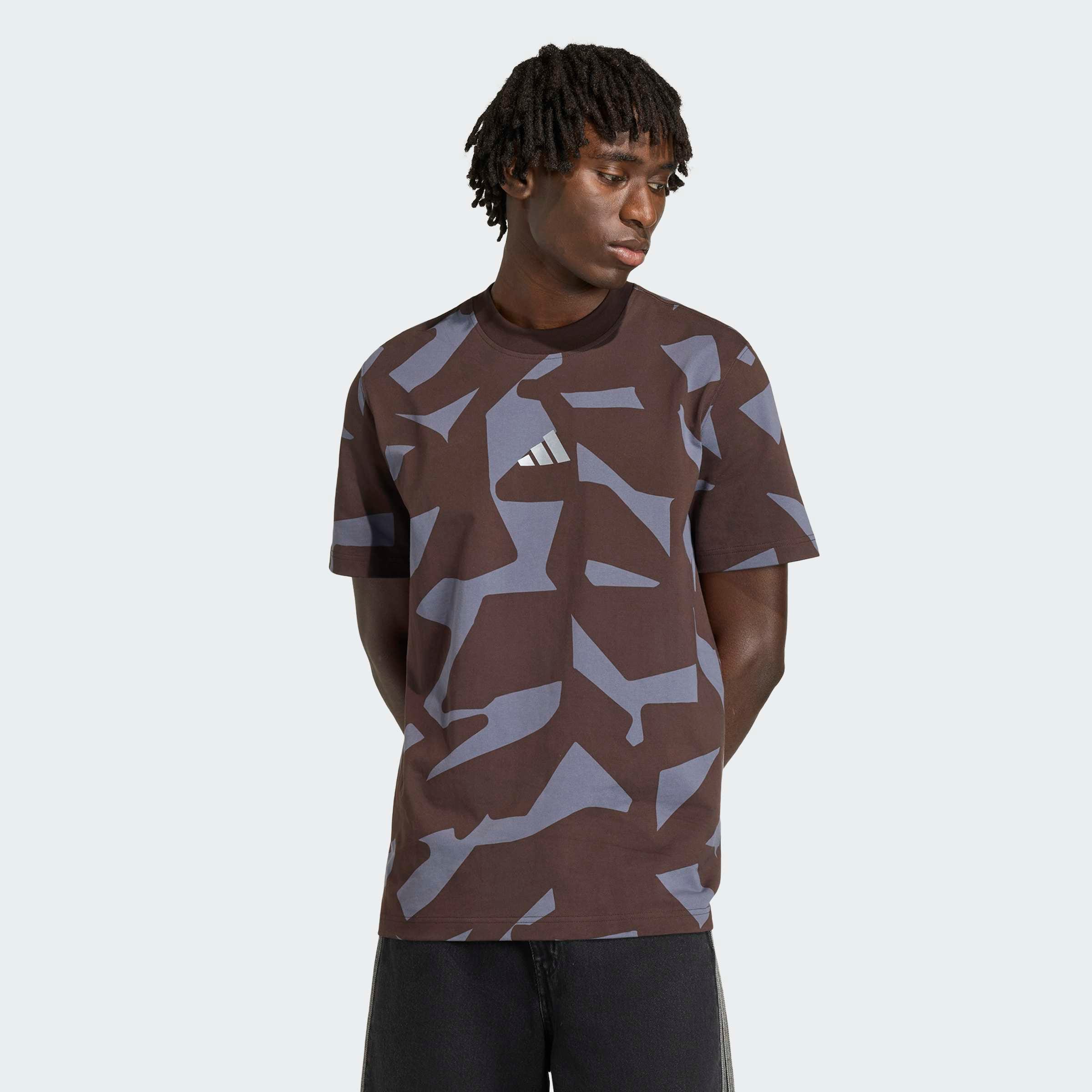 T-shirt AMG unisex - ciemny brąz, M