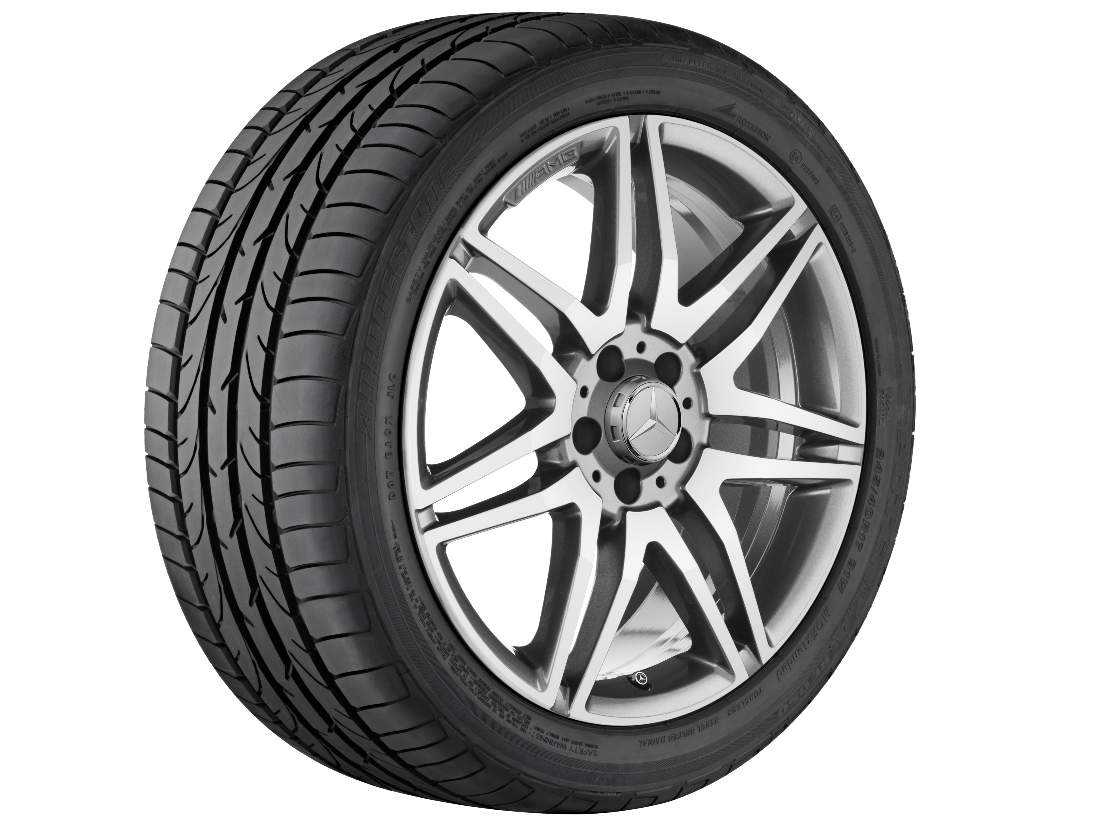 Osłona piasty koła AMG, ze stylizacją na centralne mocowanie, Do otworu centrującego o średnicy 71,8 mm - chromeshadow dark metallic