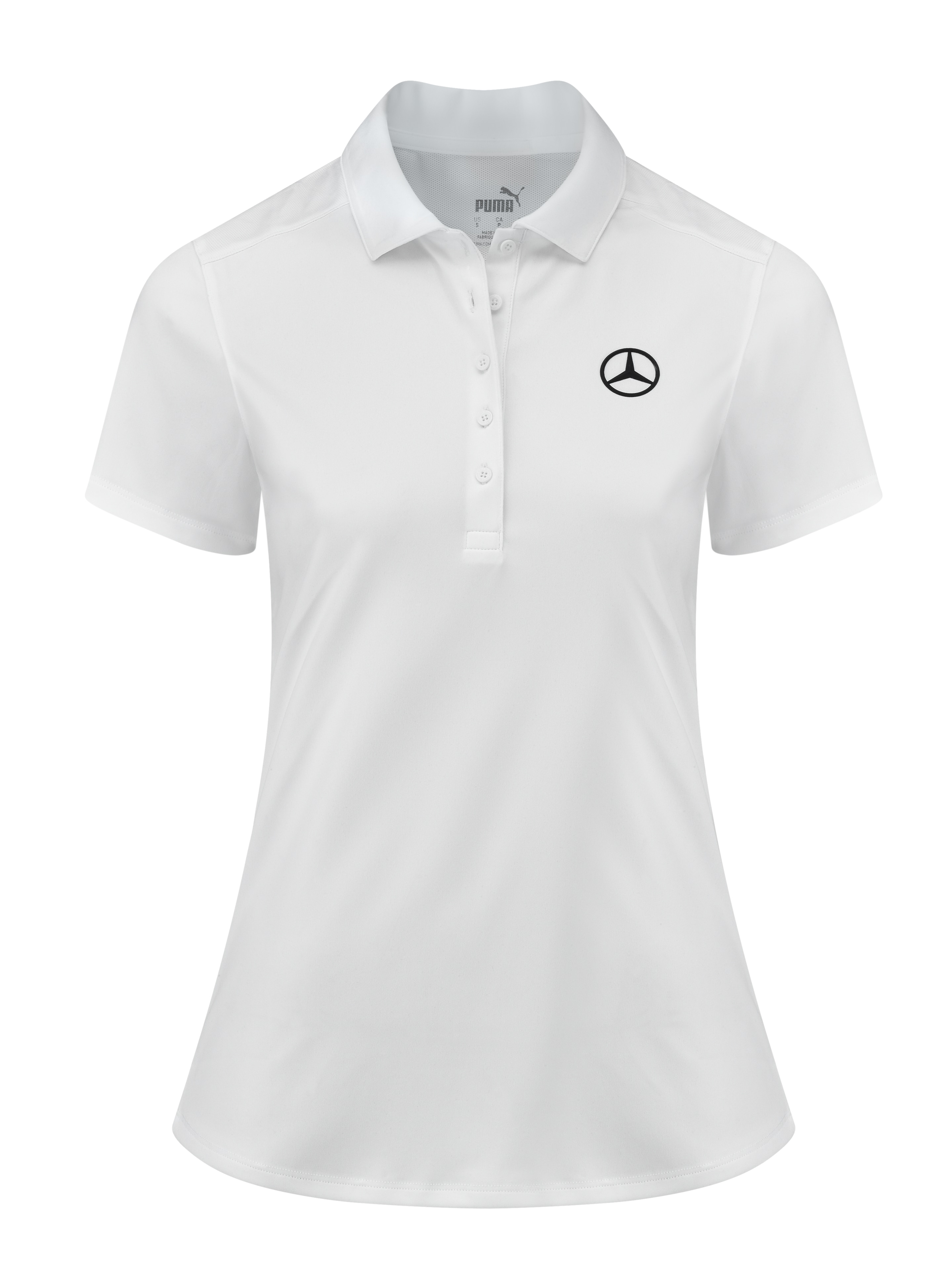 Damska koszulka polo na pole golfowe, pure - white, S