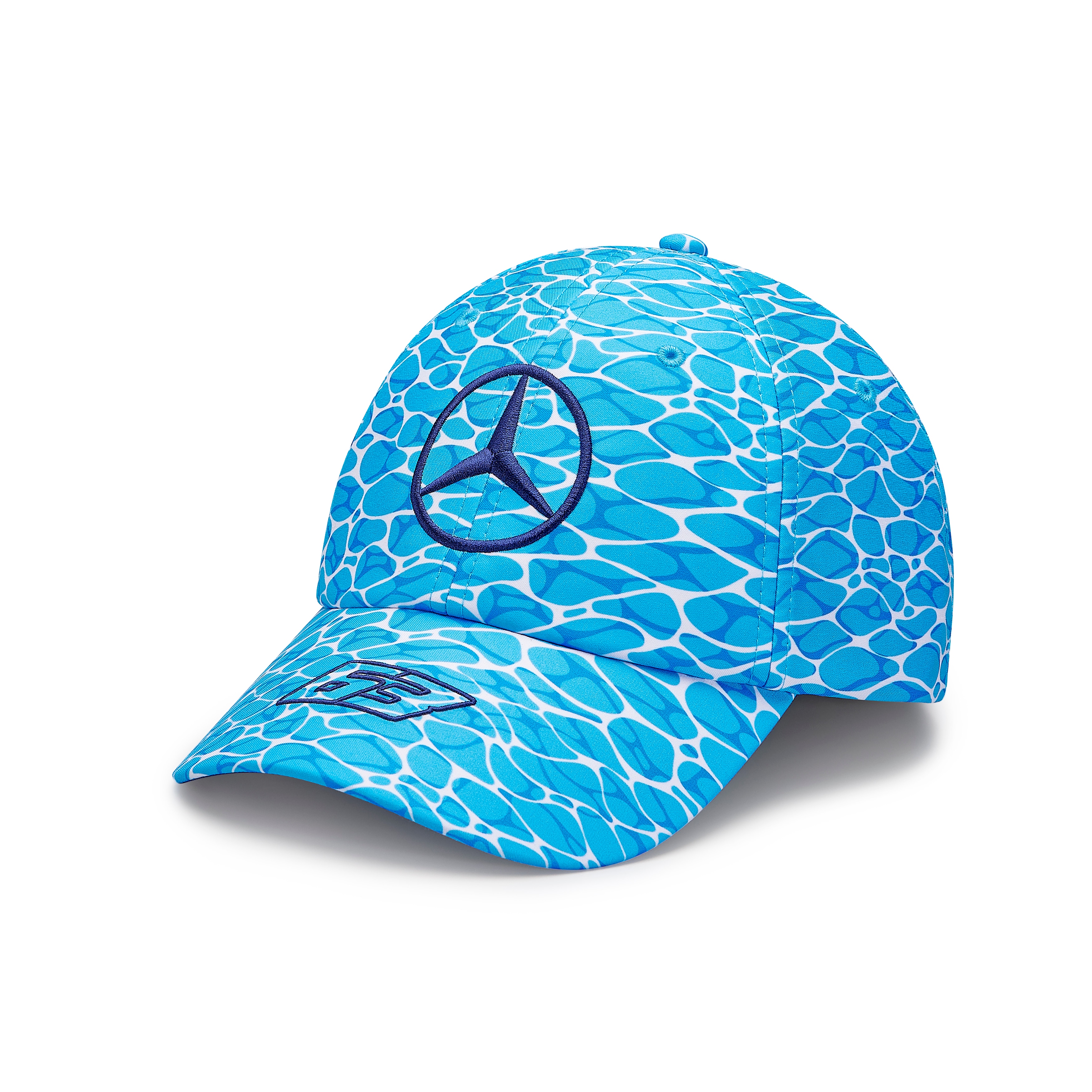 Czapka, Special Edition George Russell, NO DIVING, Mercedes-AMG F1 - niebieski, poliester