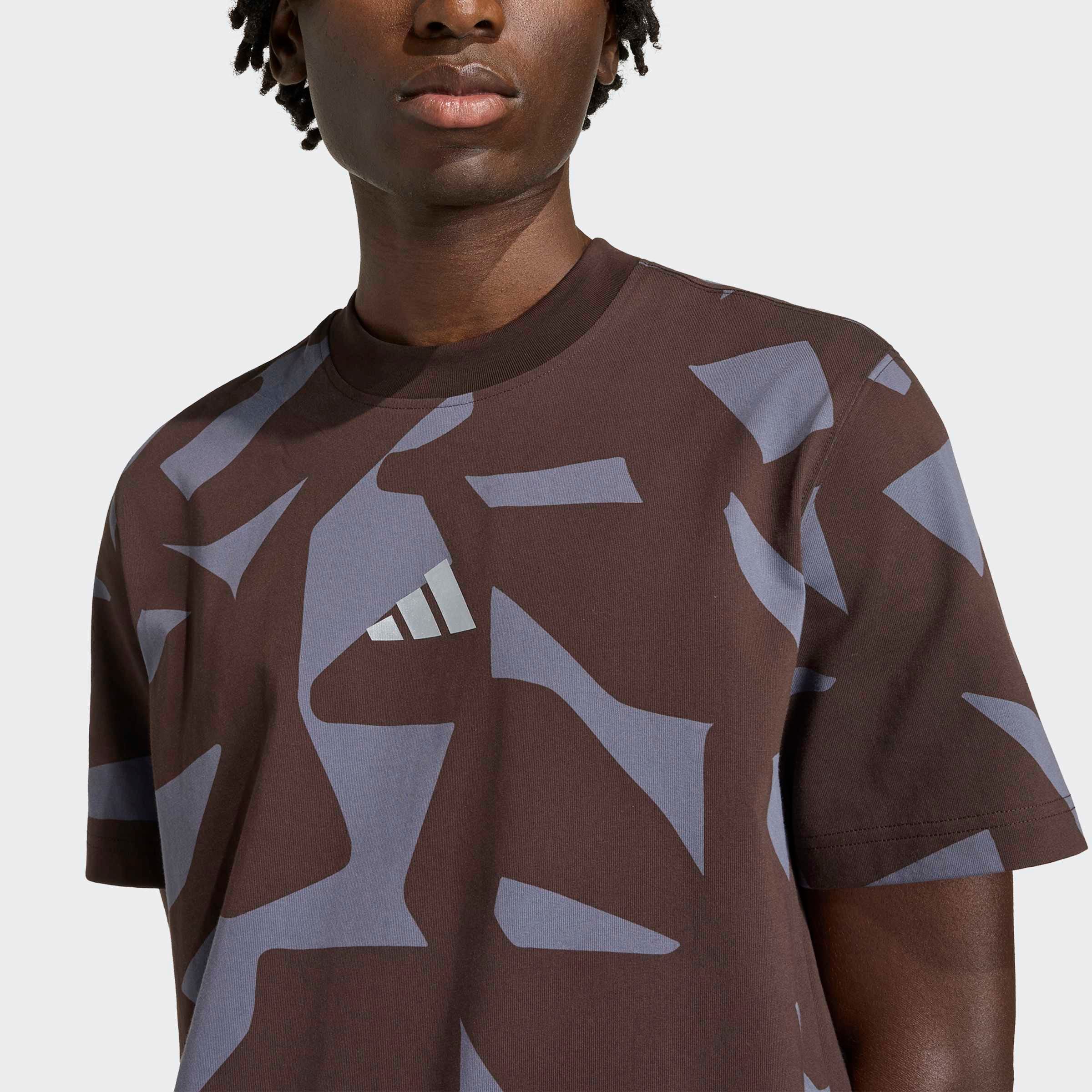 T-shirt AMG unisex - ciemny brąz, M