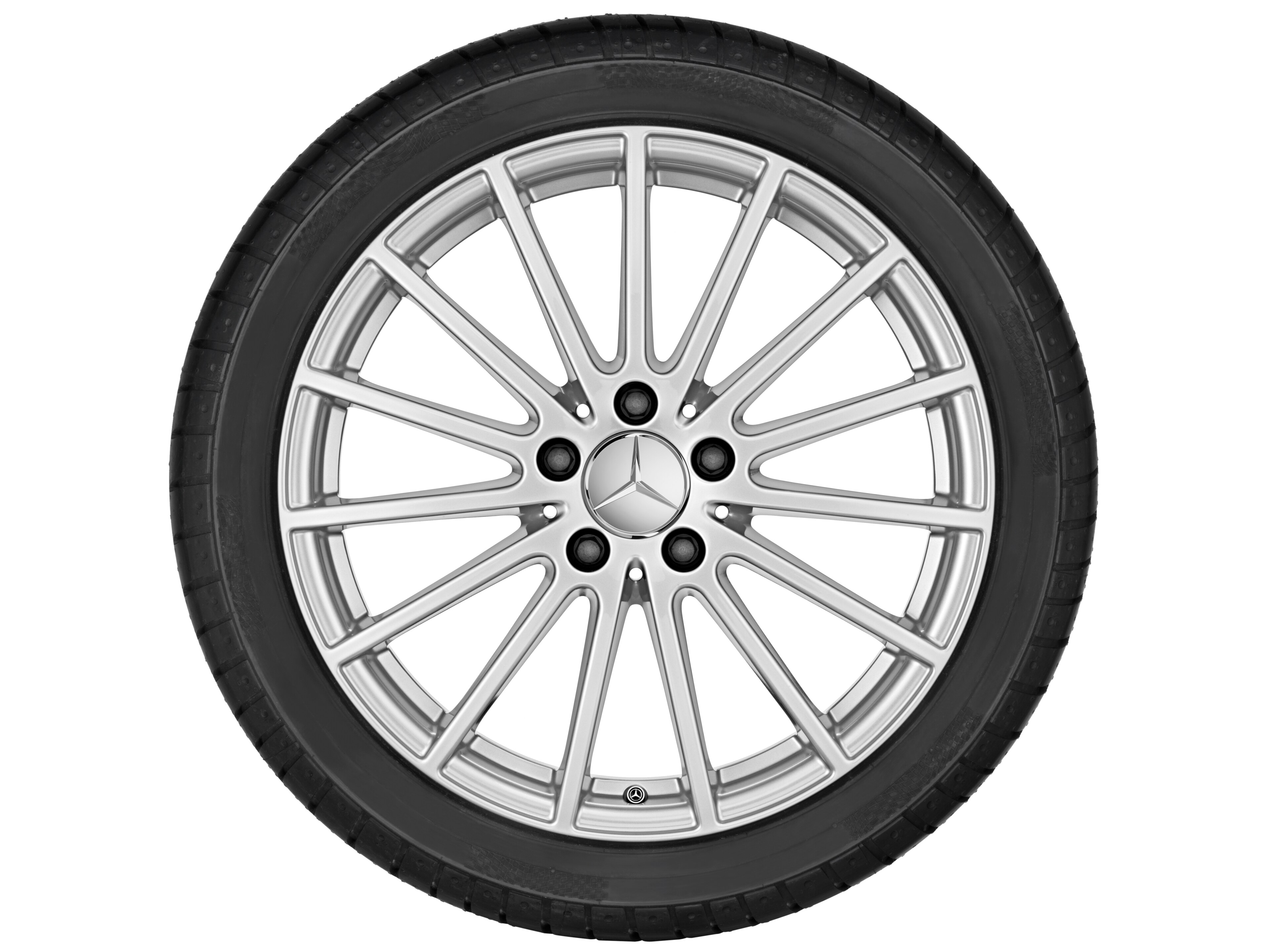 Obręcz wieloramienna, 45,7 cm (18 cali) - 6,5 J x 18 ET 38, srebro wanadu, lakierowane