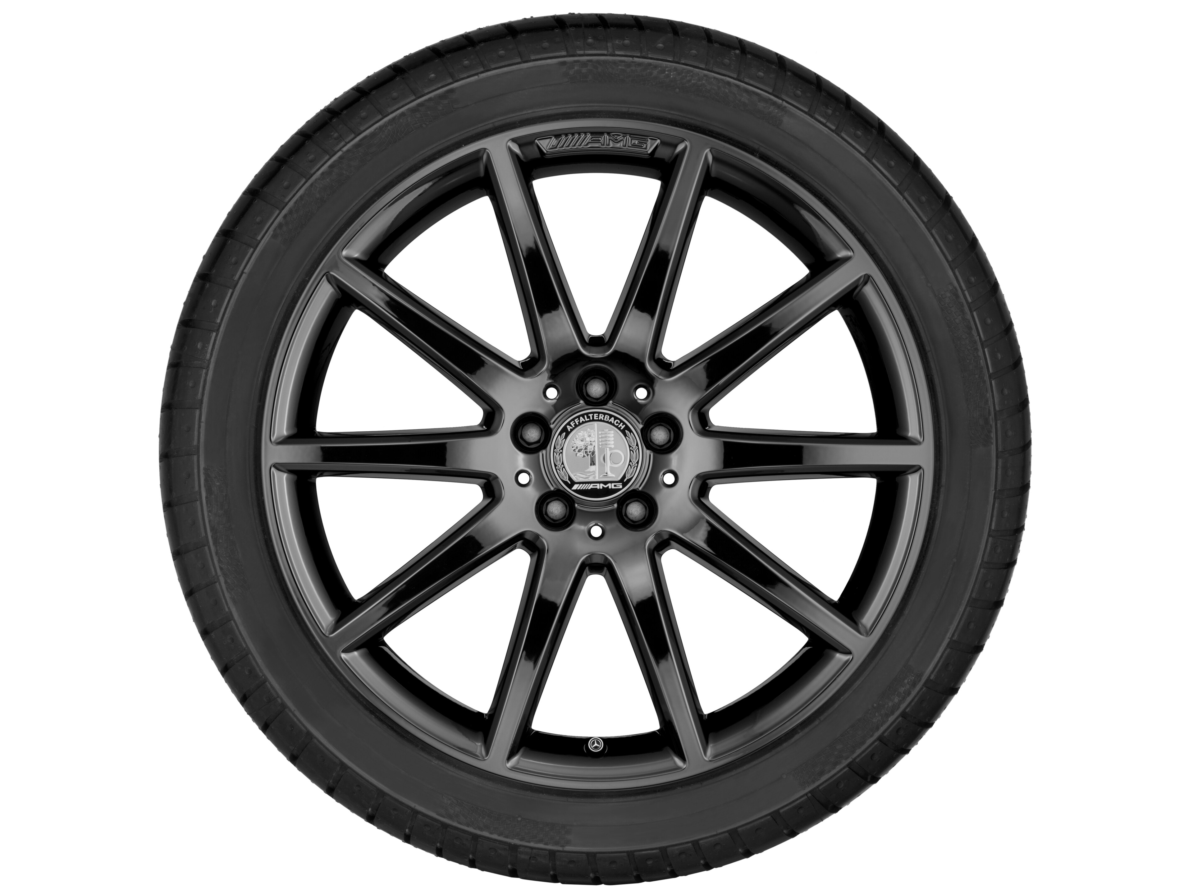 Obręcz AMG 10-ramienna, 50,8 cm (20 cali) - 8 J x 20 ET 43,5, czerń tytanu, intensywnie błyszczące