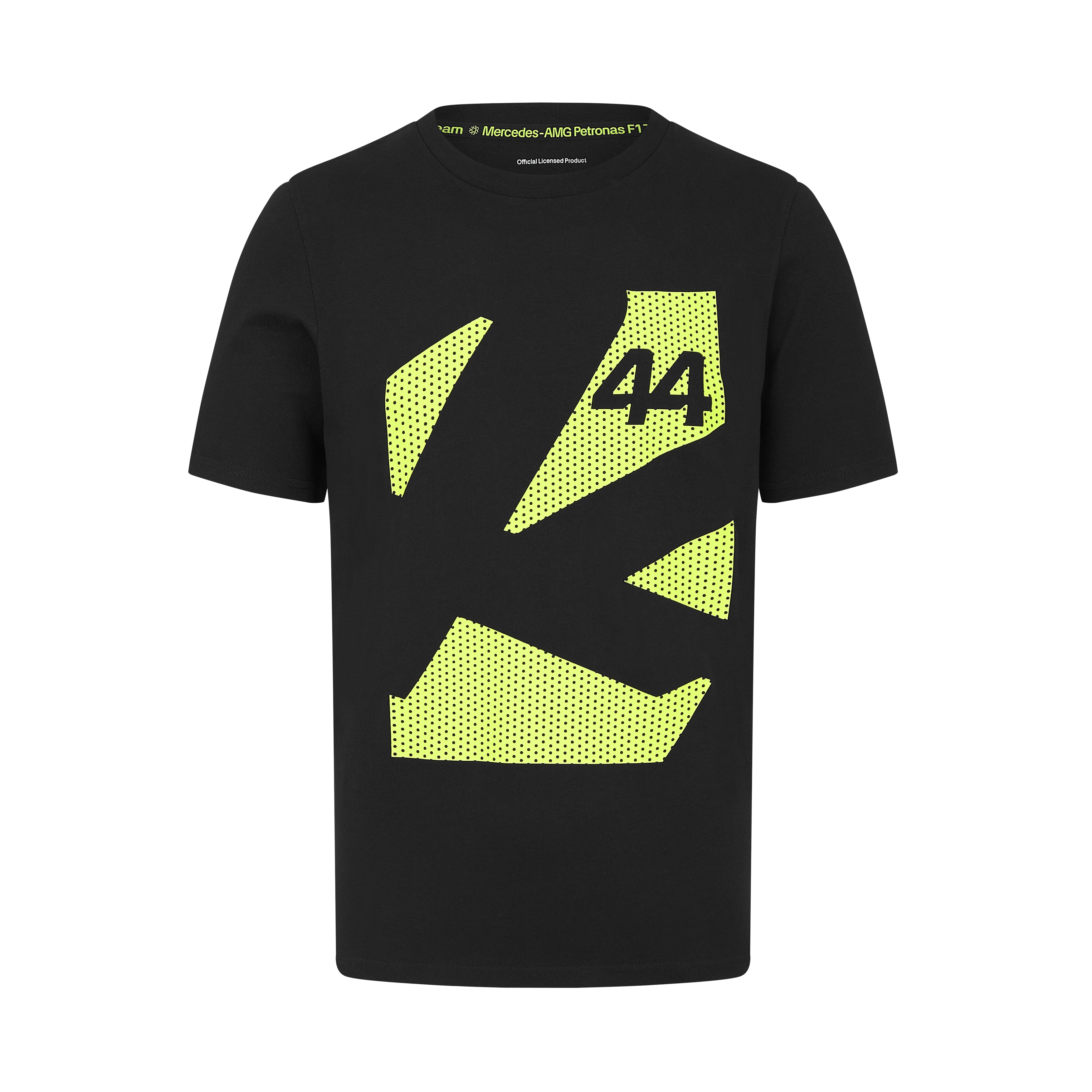 T-shirt unisex, Mercedes-AMG F1 - czerń / żółty, M