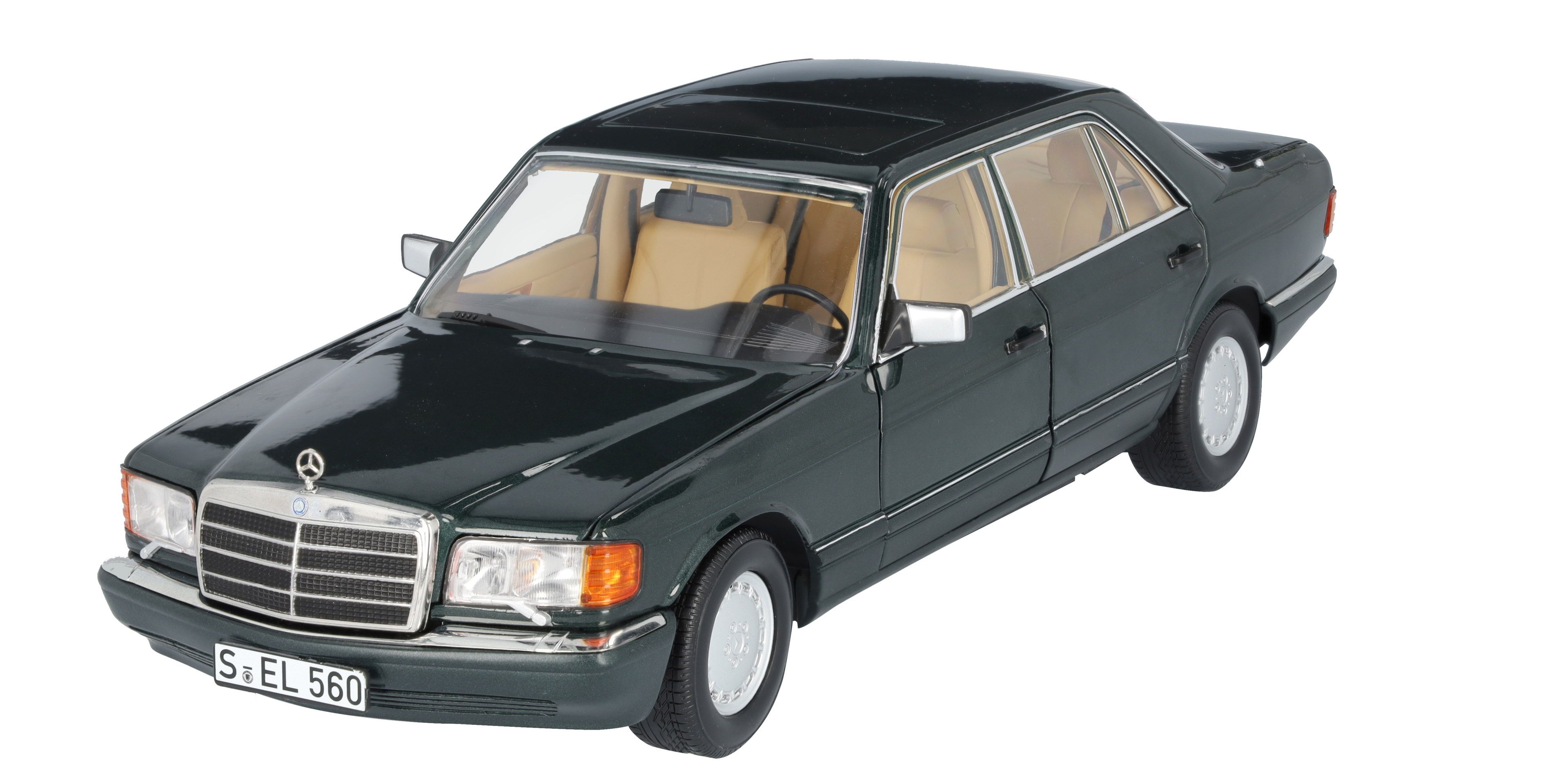 560 SEL V 126 (1985-1991) - zieleń malachitu, Norev, 1:18