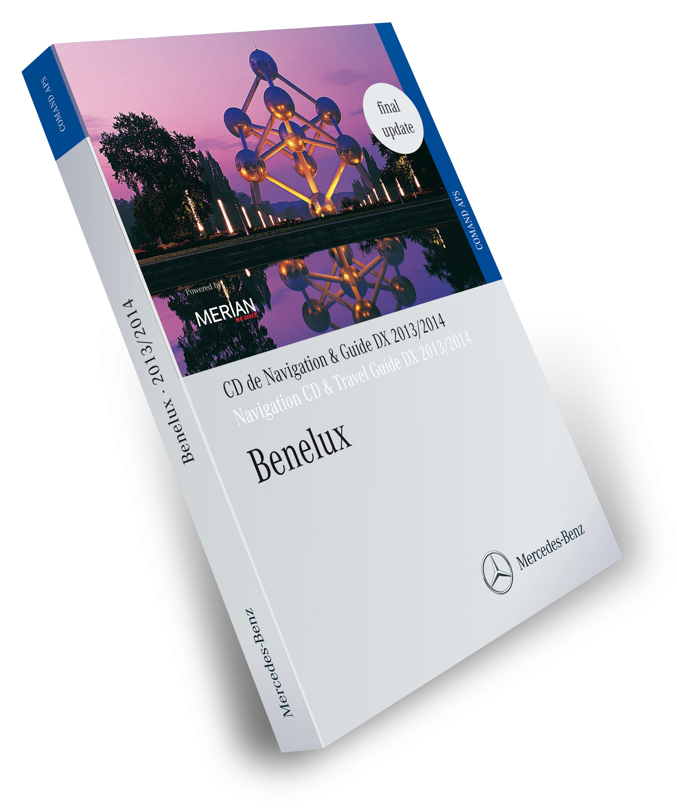 Nawigacyjna CD, Beneluks, z przewodnikiem turystycznym MERIAN 2013/2014
