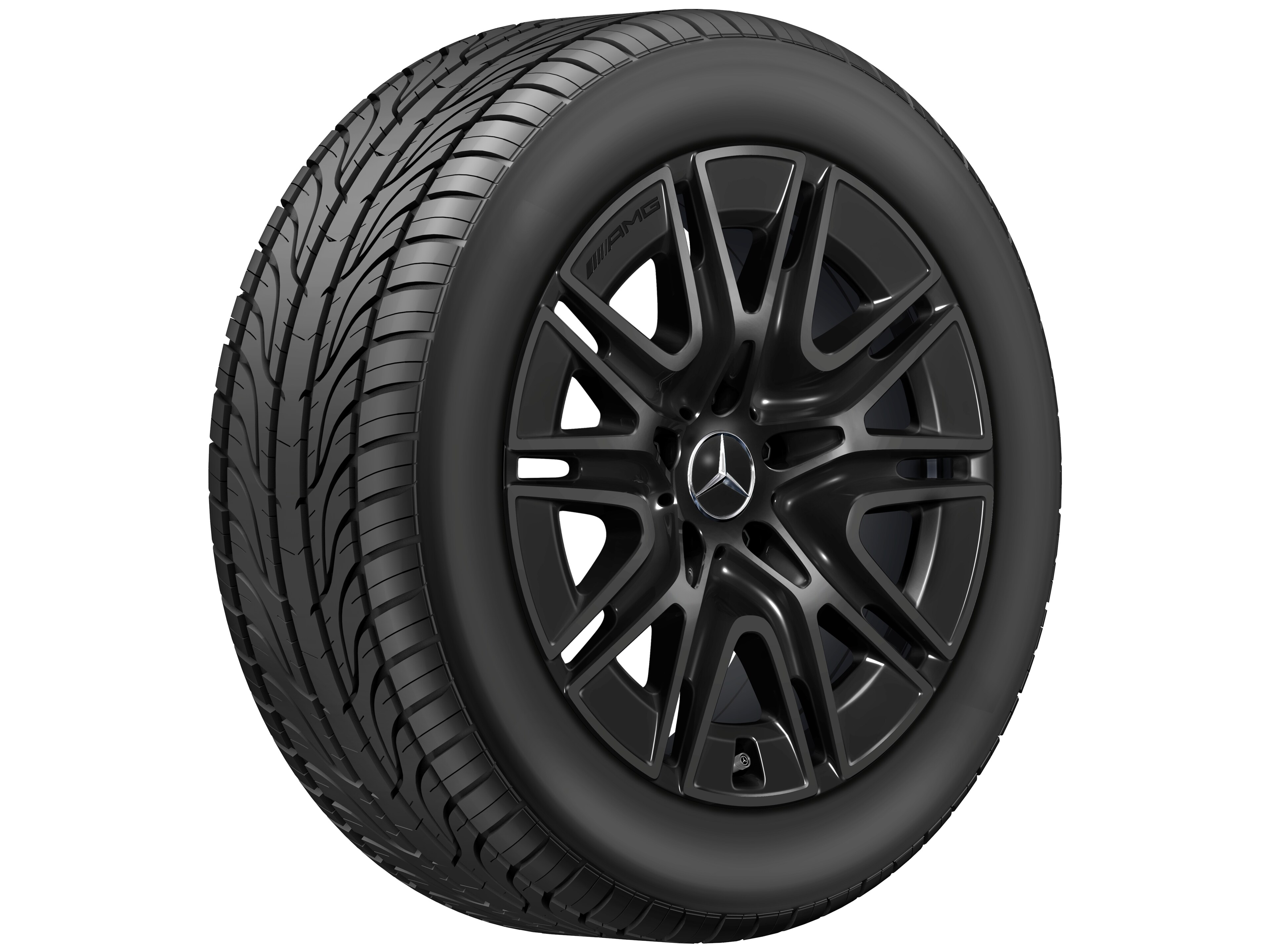 Obręcz AMG 10-ramienna, 50,8 cm (20 cali) - 8,5 J x 20 ET 32,2, czerń, błyszczące