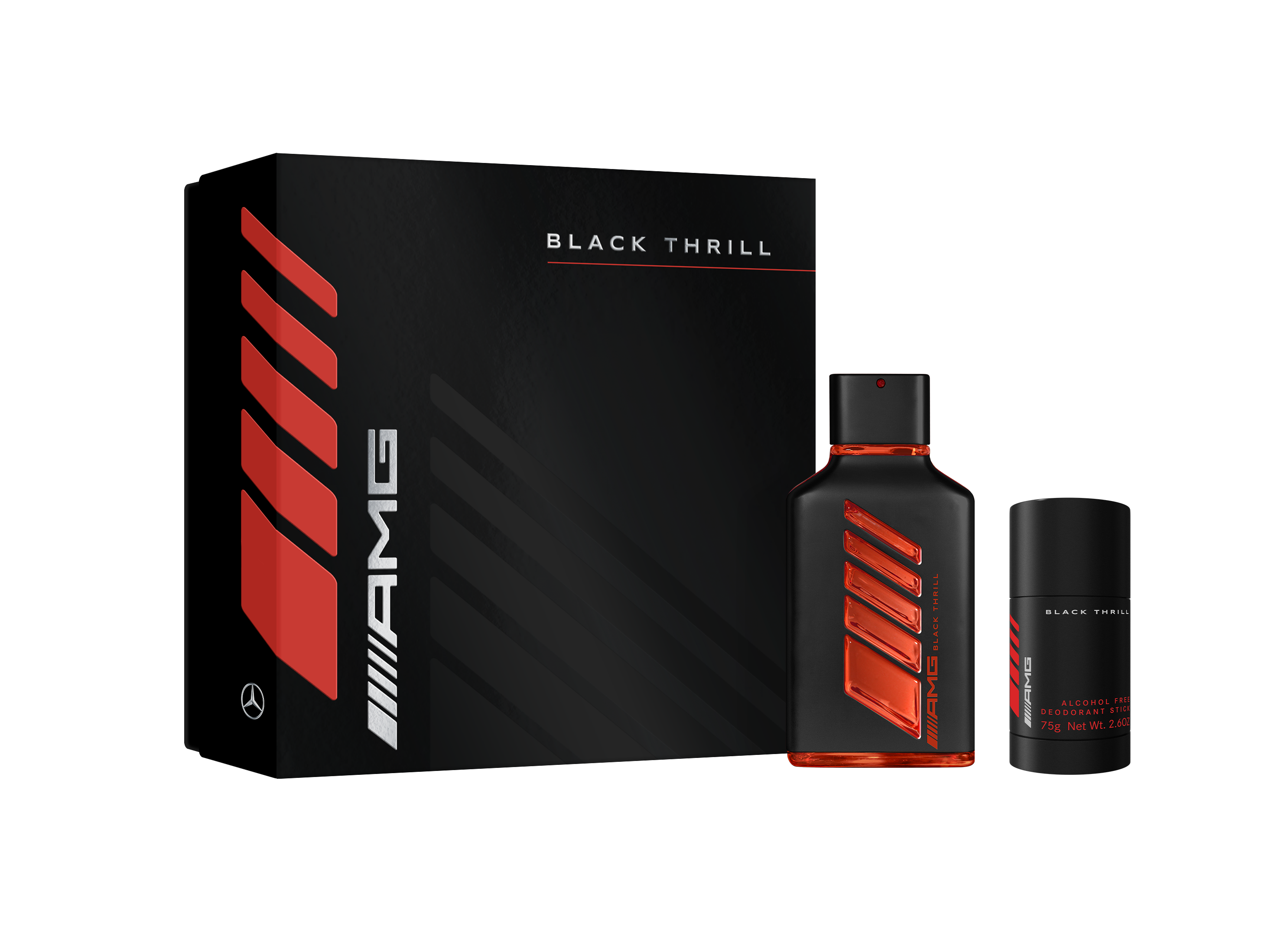 Zestaw upominkowy AMG Black Thrill, EdP - dla panów, INCC, 100 ml