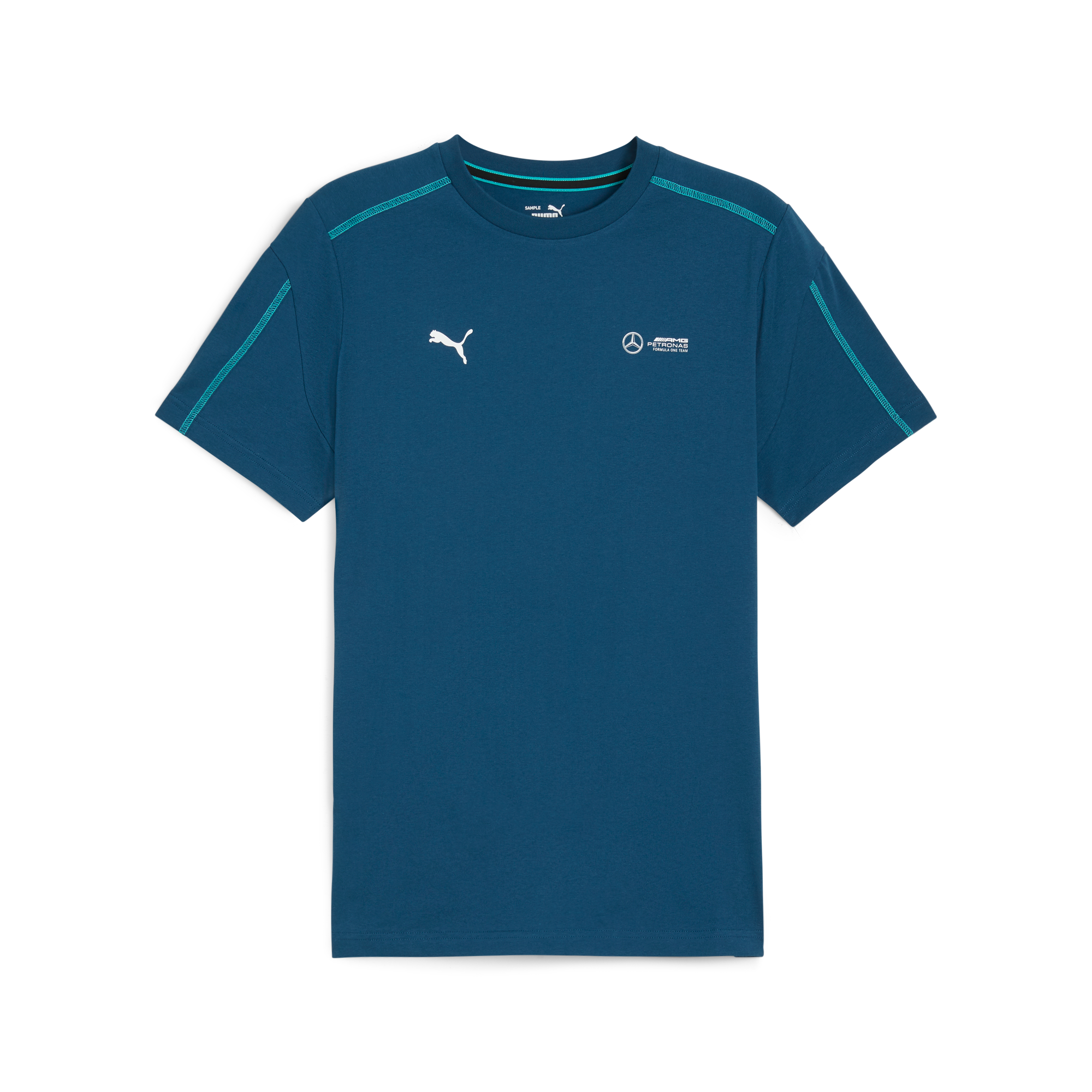 T-shirt, Unisex, Mercedes-AMG F1 - niebieski, S
