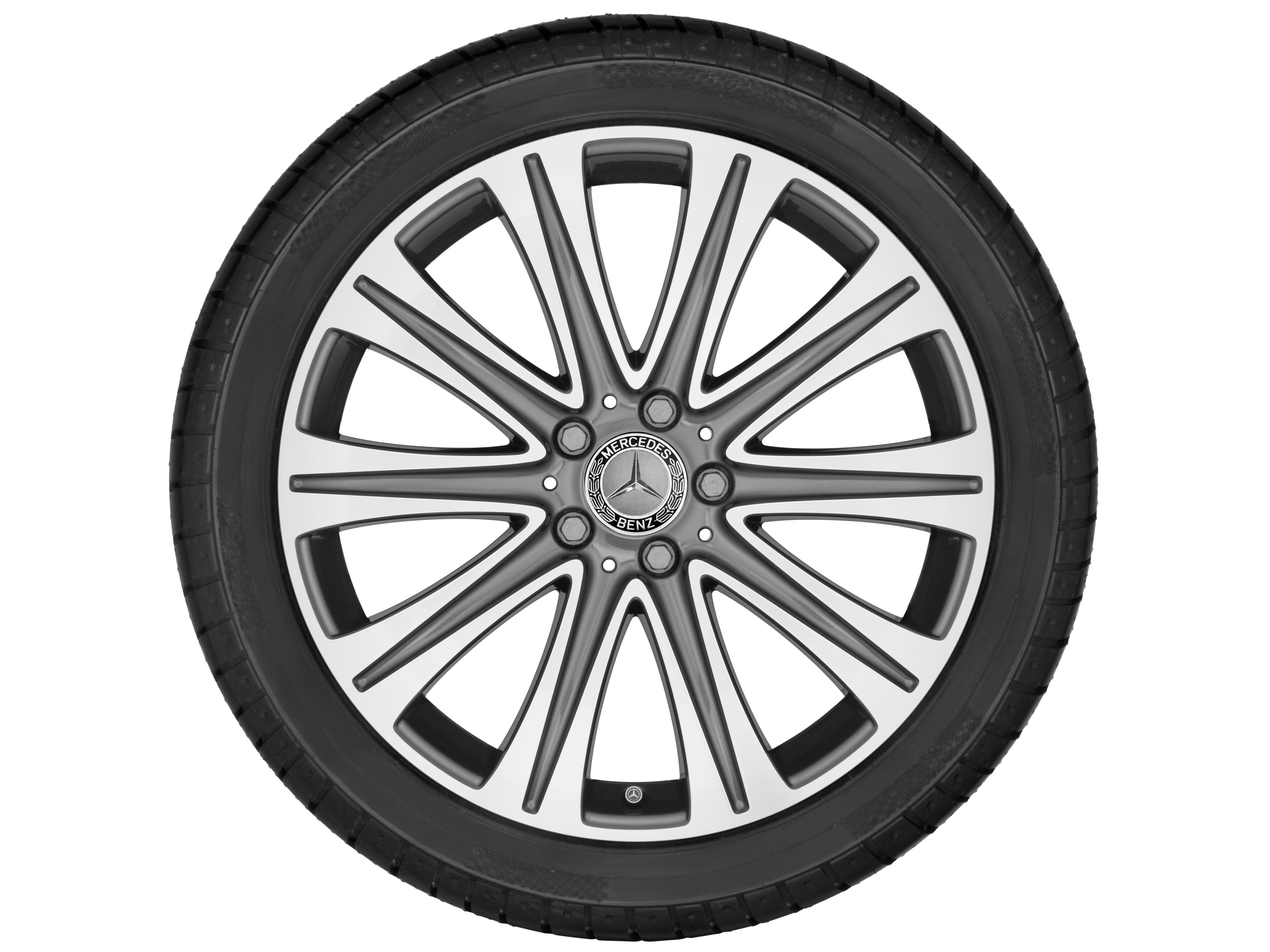 Obręcz 10-ramienna, 48,3 cm (19 cali) - 8 J x 19 ET 43, tremolit-metallic, toczone na połysk