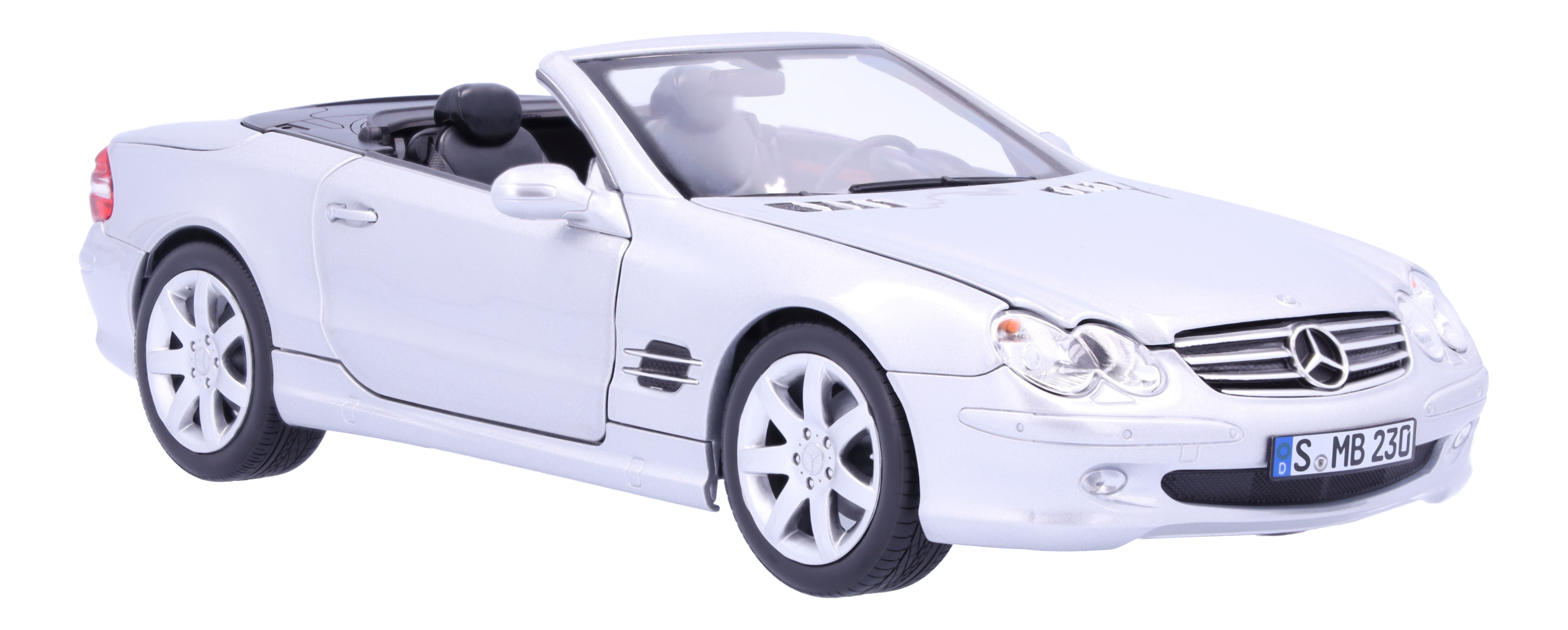 SL 500 R 230 (2001-2006) - srebrny brylantowy, Norev, 1:18