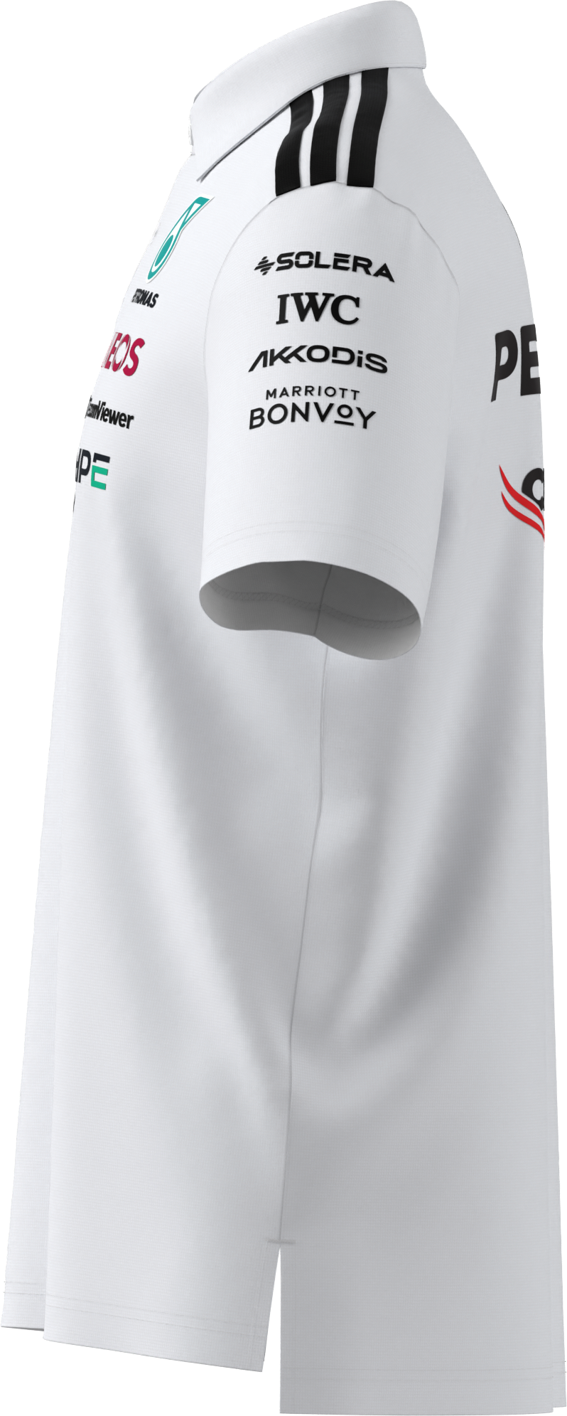 Męska koszulka polo, Team, Mercedes-AMG F1 - biały, L