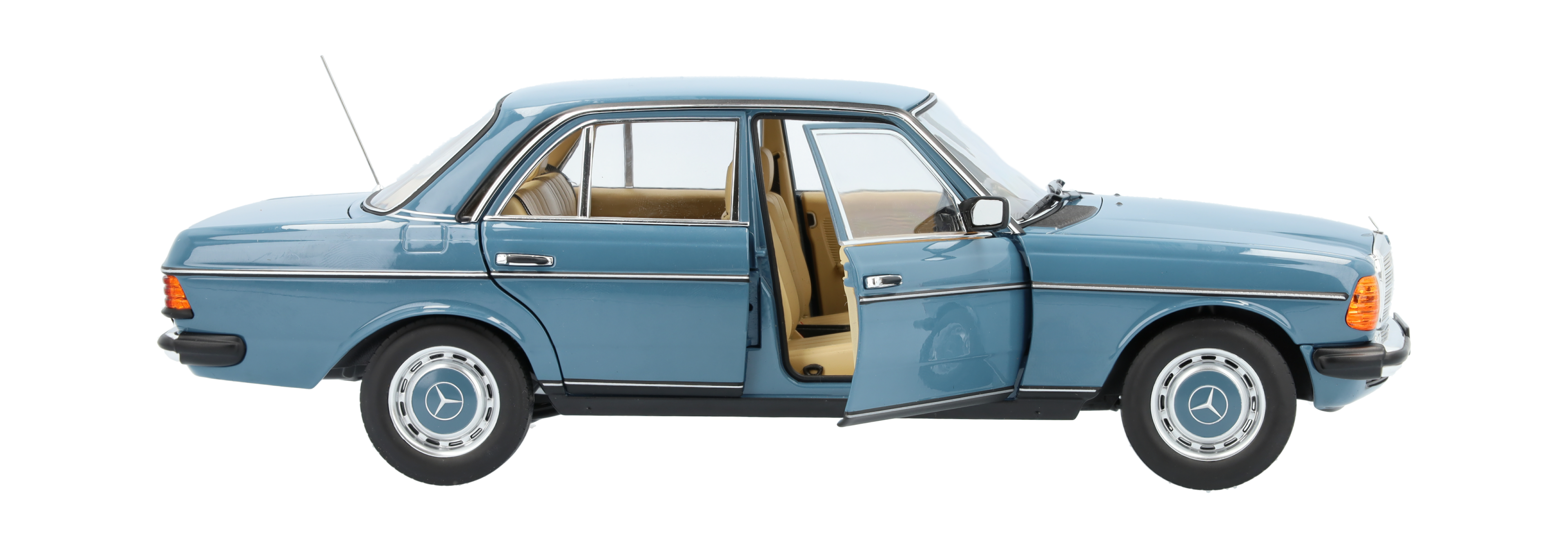200 W123 (1980-1985) - niebieski, Norev, 1:18