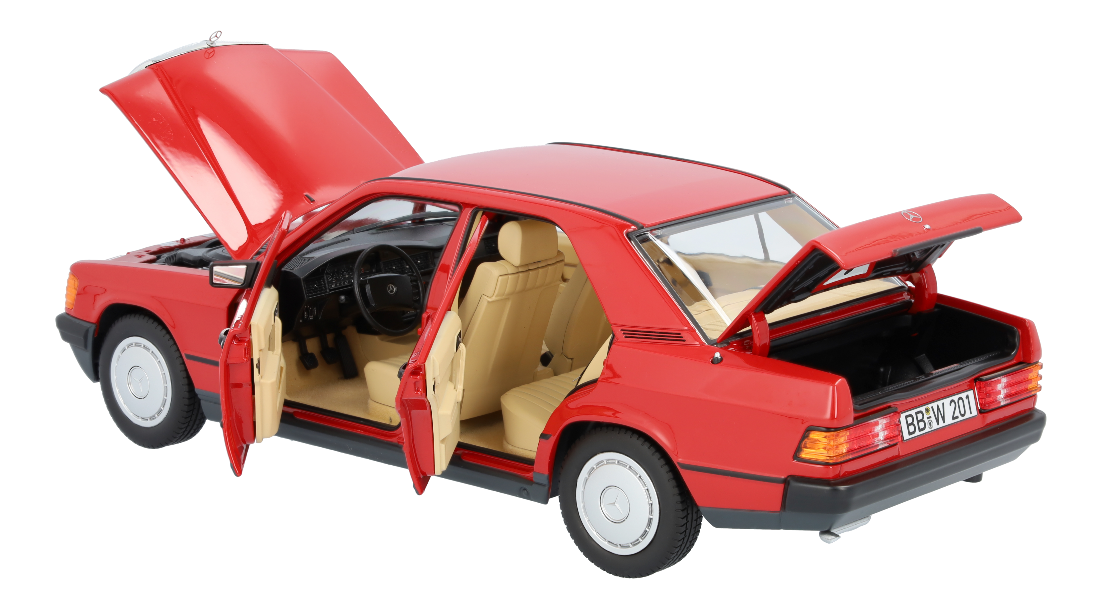 190 E W 201 (1982-1988) - czerwony, Norev, 1:18