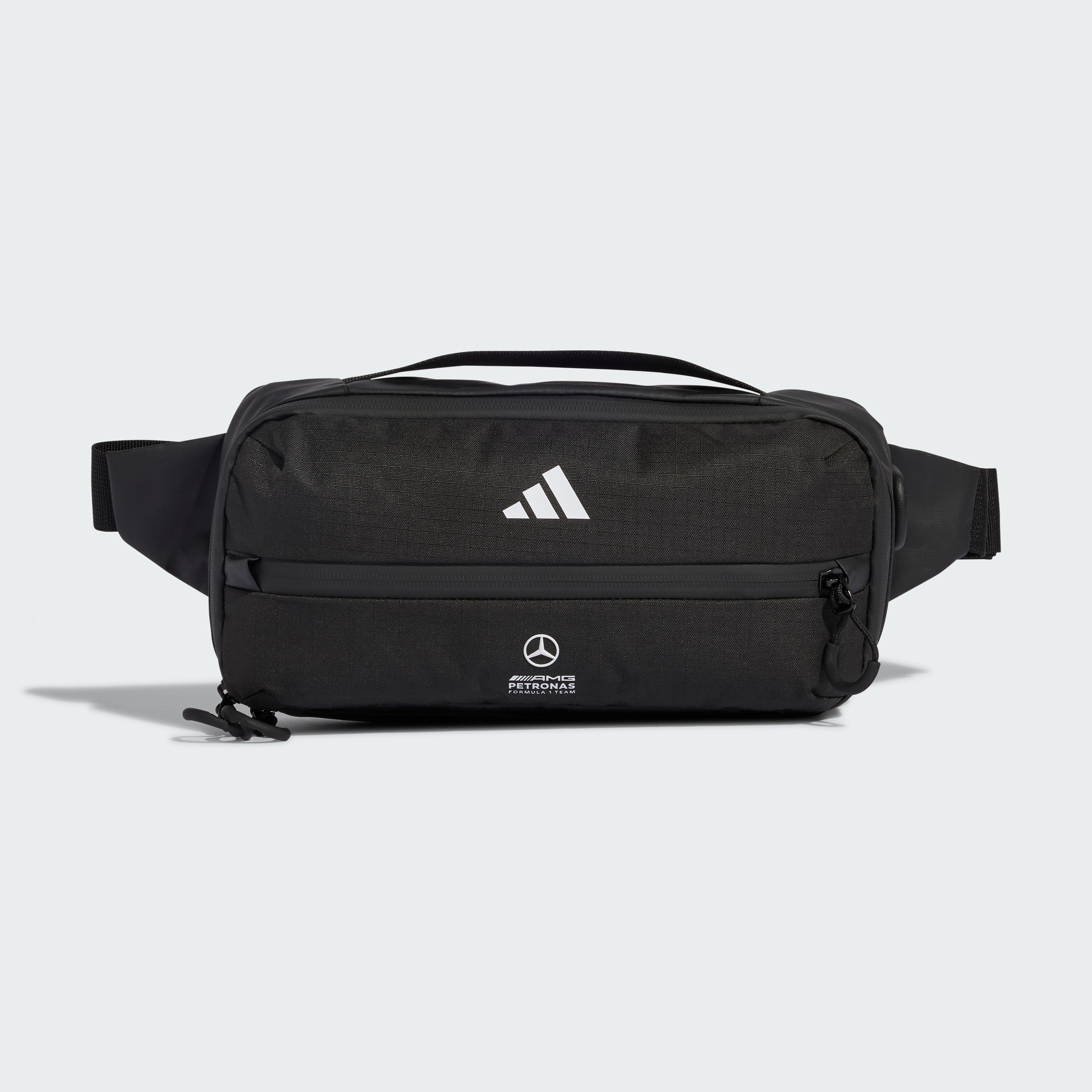 Saszetka na pas, Mercedes-AMG F1 - czerń, poliester (z recyklingu), adidas