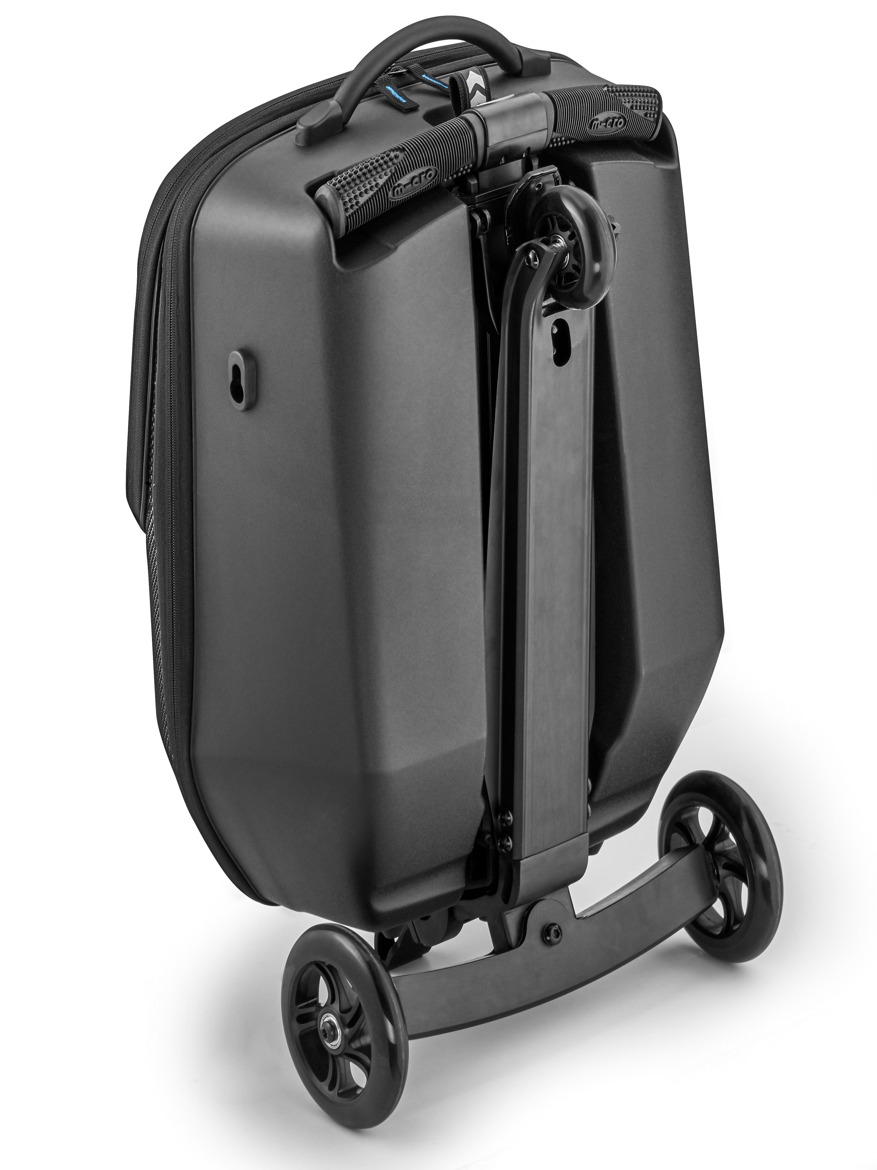 Hulajnoga walizkowa, Micro Luggage 4.0 - czerń, aluminium / nylon, Micro Mobility