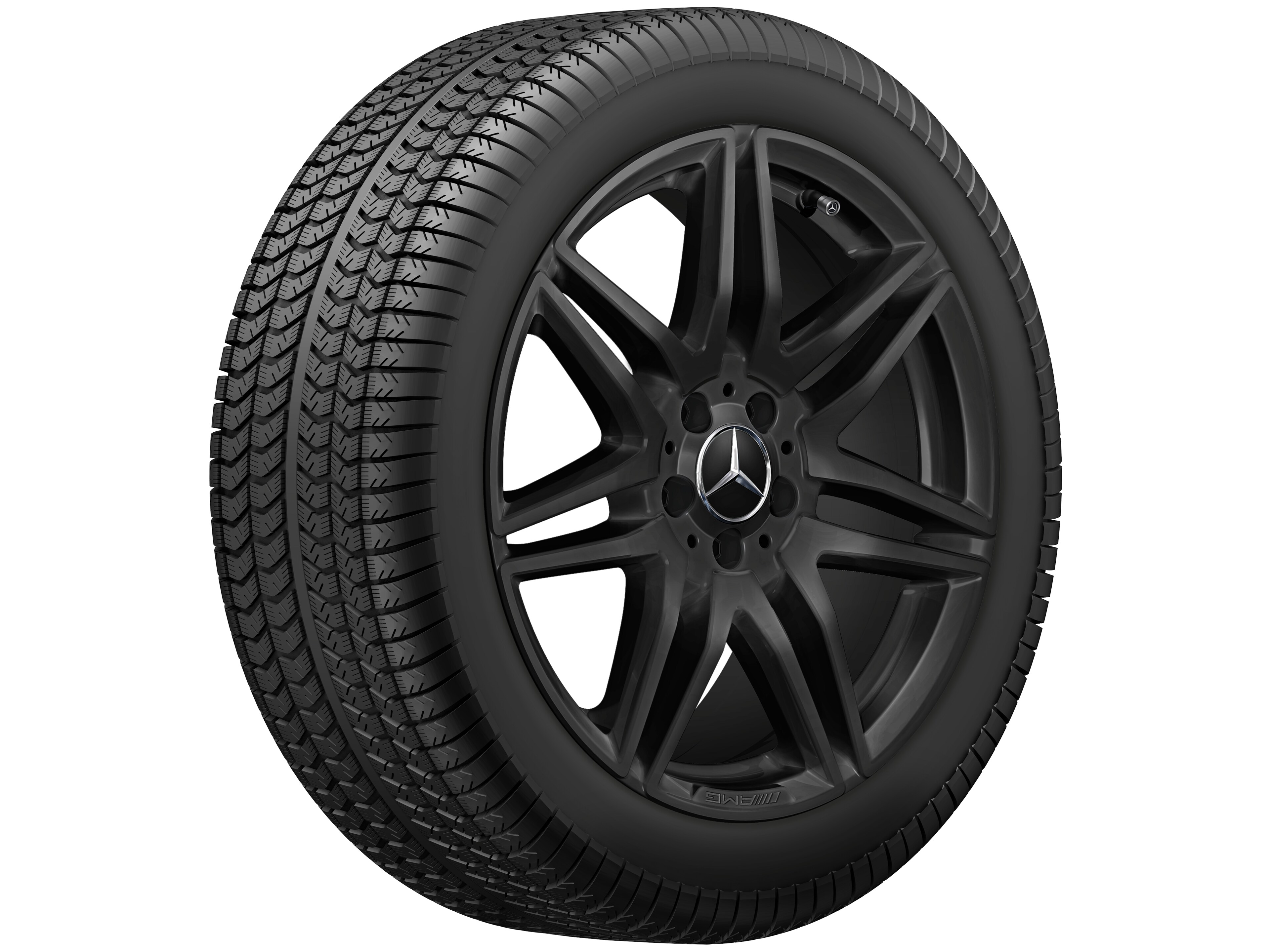 Obręcz AMG z 7 podwójnymi ramionami, 48,3 cm (19 cali) - 8 J x 19 ET 52, czerń, błyszczące