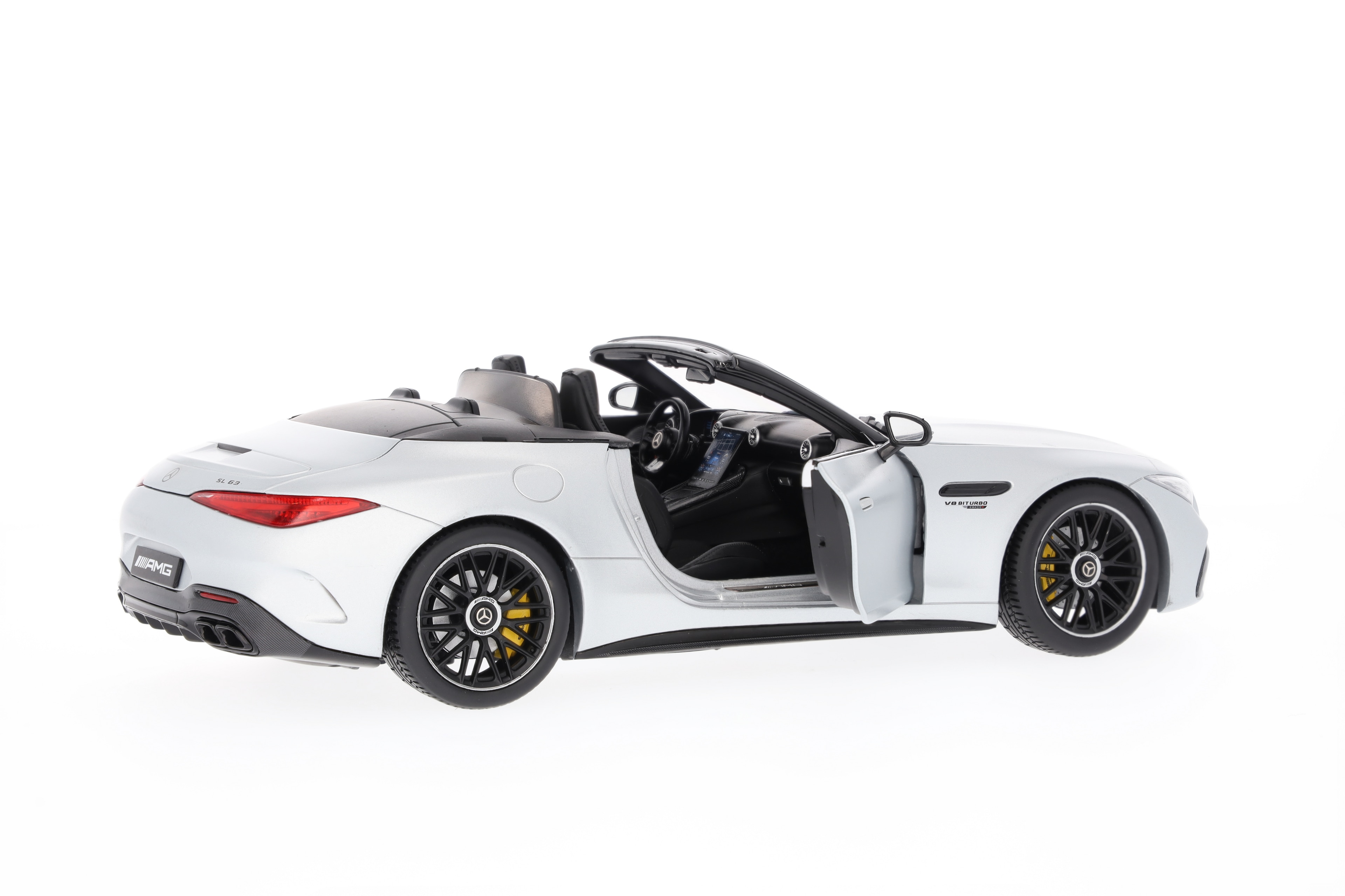 Mercedes-AMG SL 63, Roadster, R232 - MANUFACTORY high-tech silver mango, iScale, 1:18