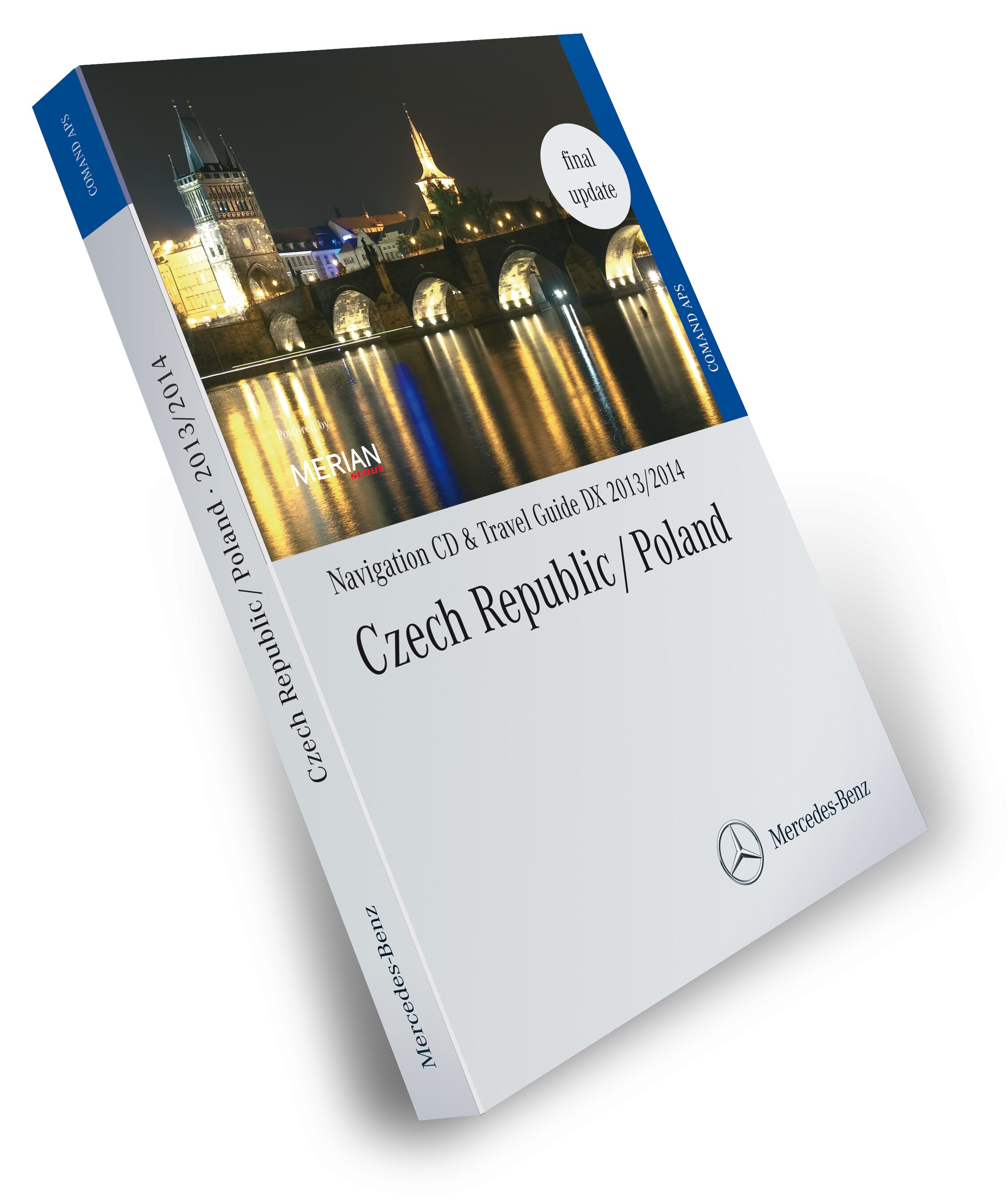 Nawigacyjna CD, Czechy/Polska, z przewodnikiem turystycznym MERIAN 2013/2014
