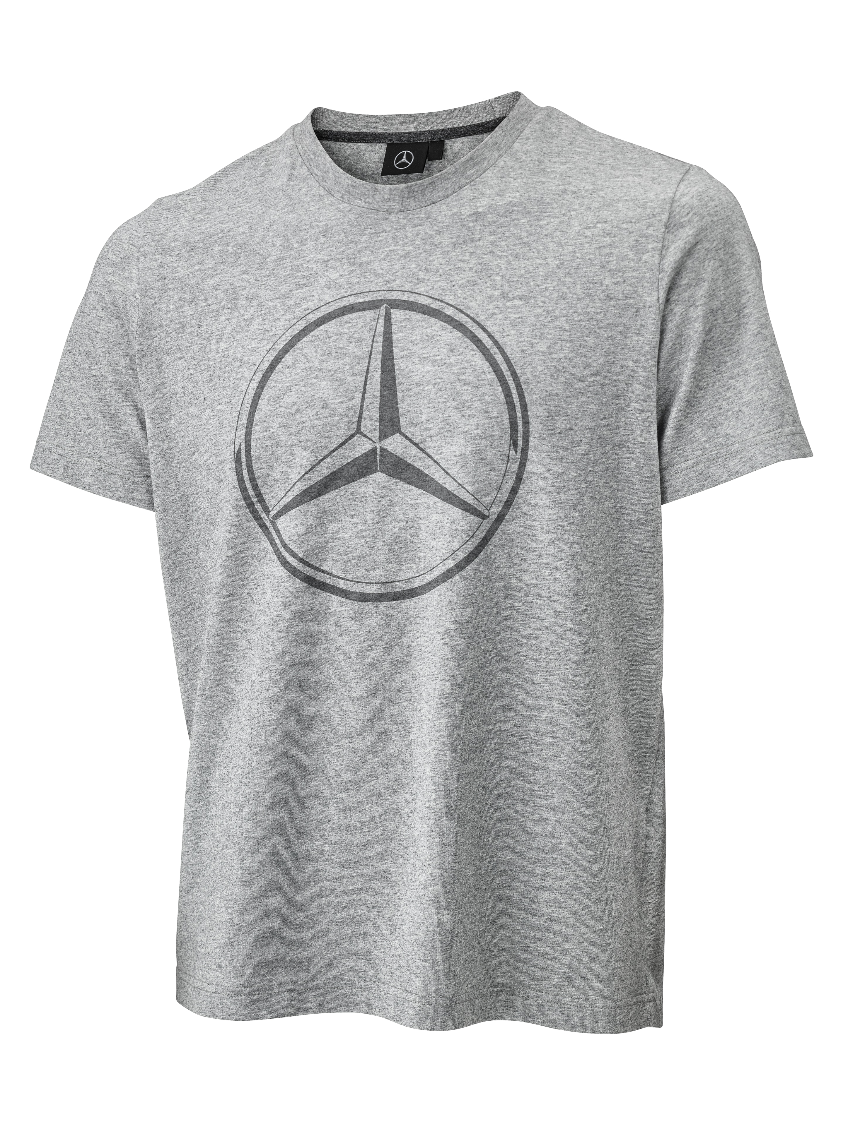 T-shirt męski - szary melanż, XL