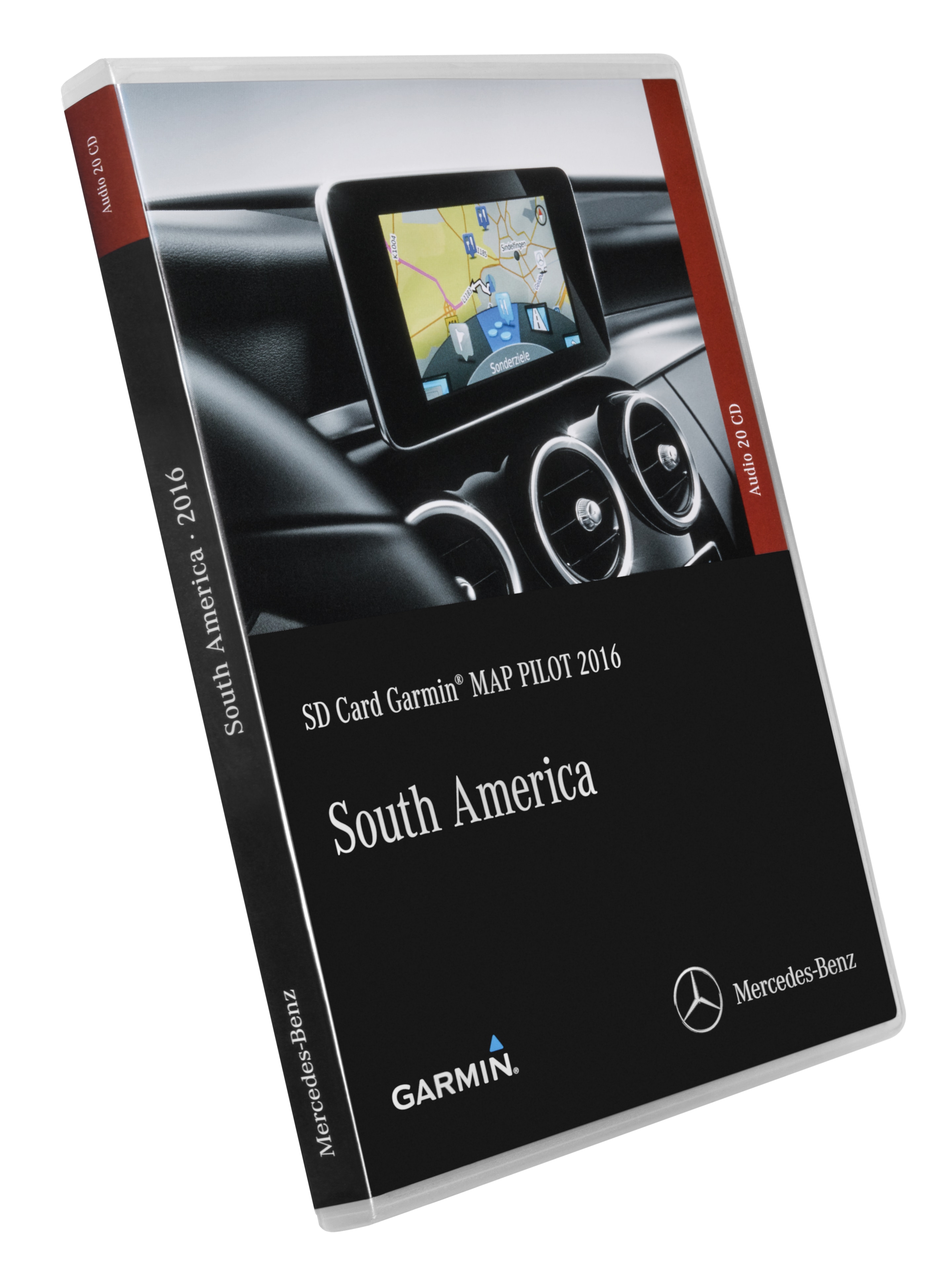 Garmin® MAP PILOT, Karta SD do modułu nawigacyjnego Ameryka Południowa, do pofabrycznego montażu, kod 357 (EG9), przy przygotowaniu do montażu, kod 522