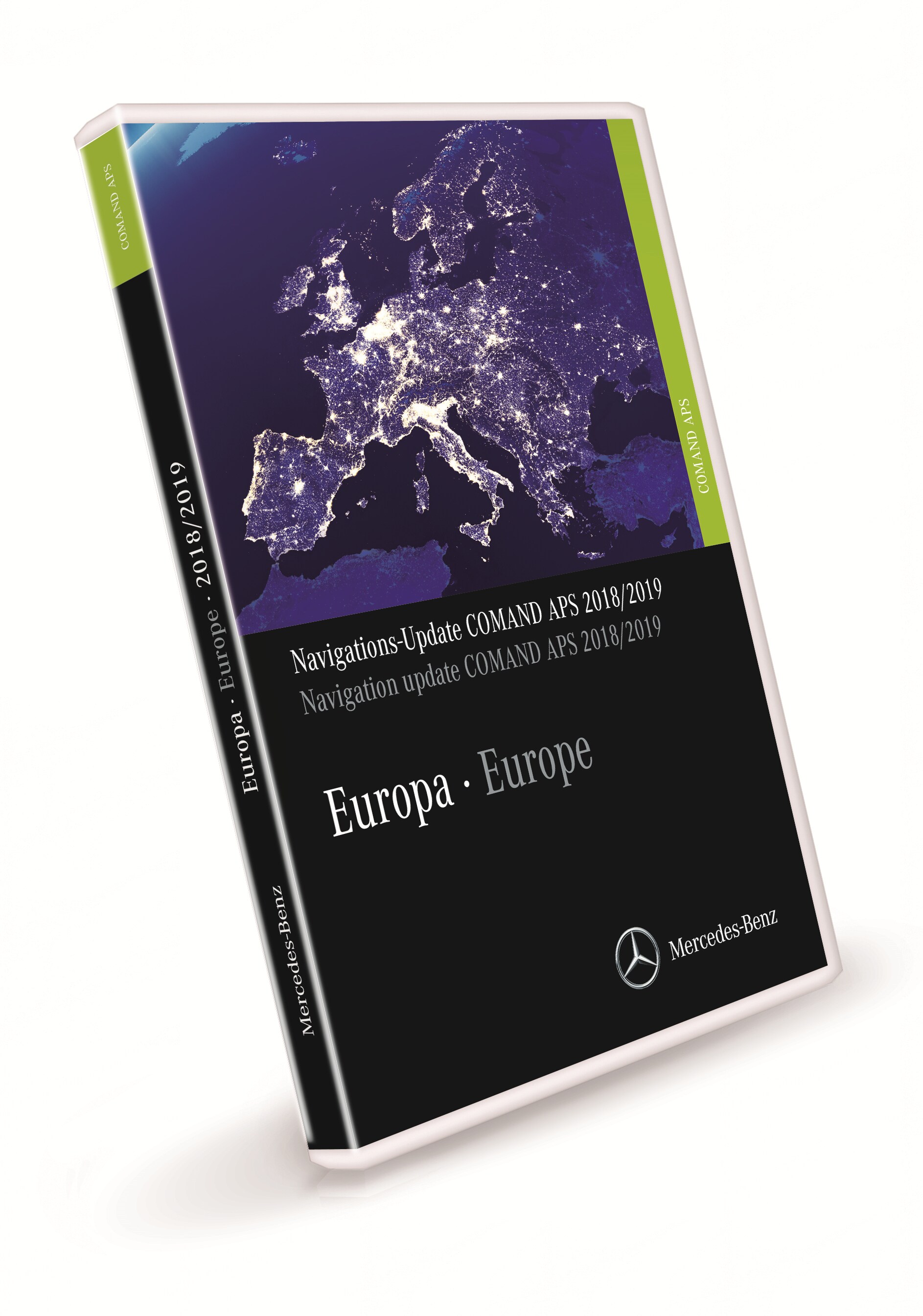Aktualizacja nawigacji, COMAND APS, Europa, Wersja 2018/2019, - WERSJA FINALNA - zielony limonkowy, NTG3