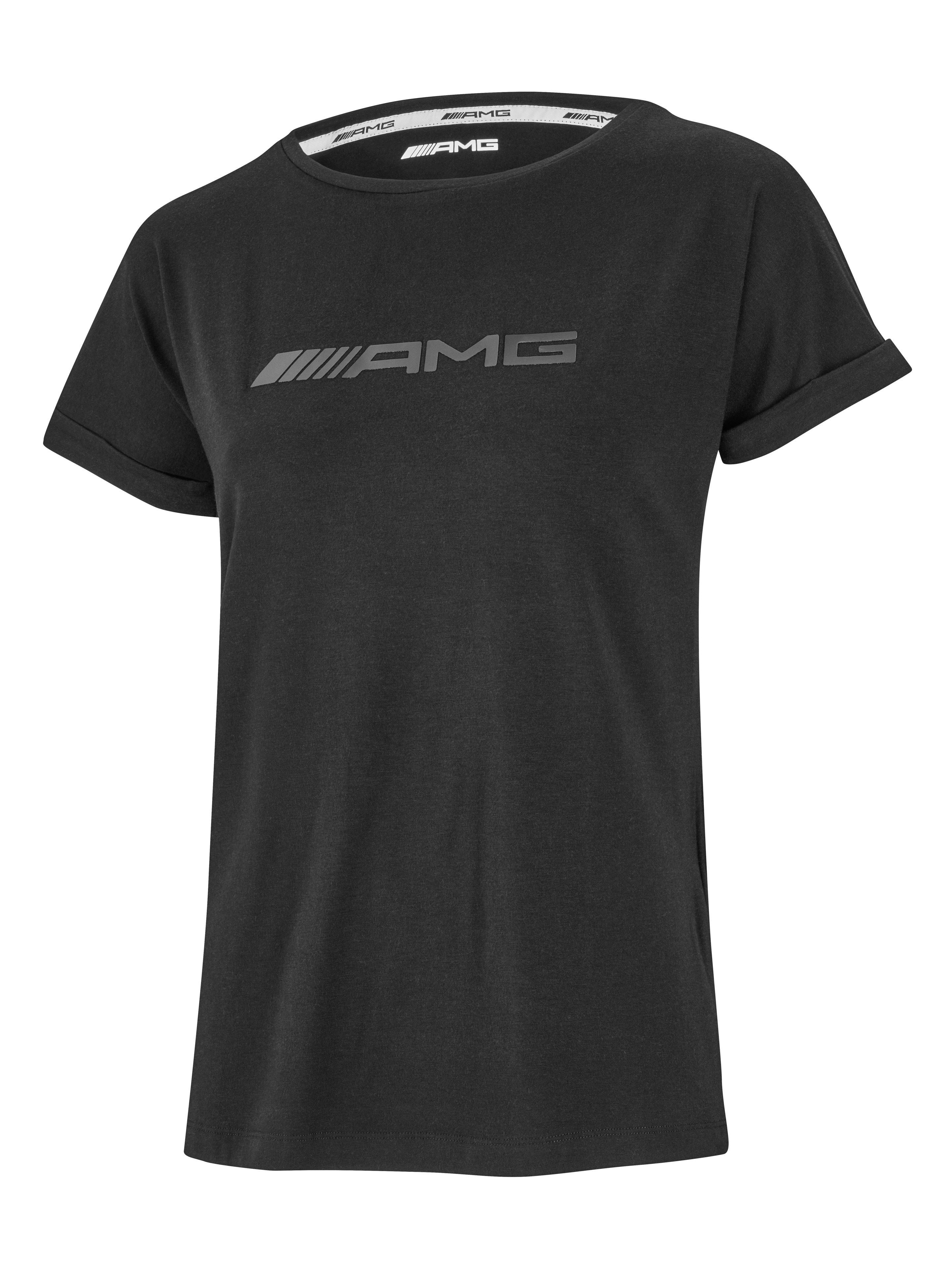 Damski t-shirt AMG - czerń, XS