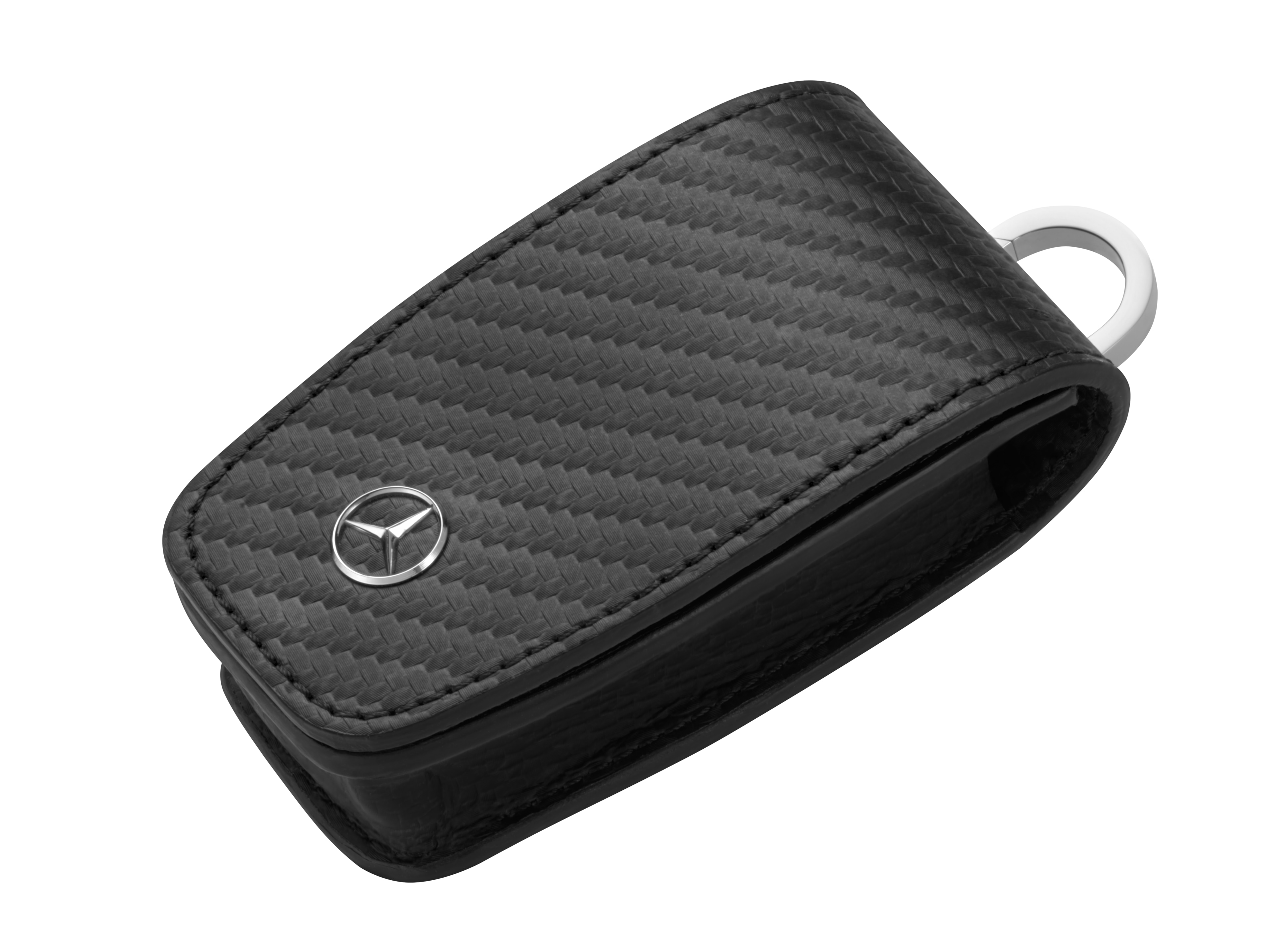 Etui na klucze - carbon, skóra karbonowa