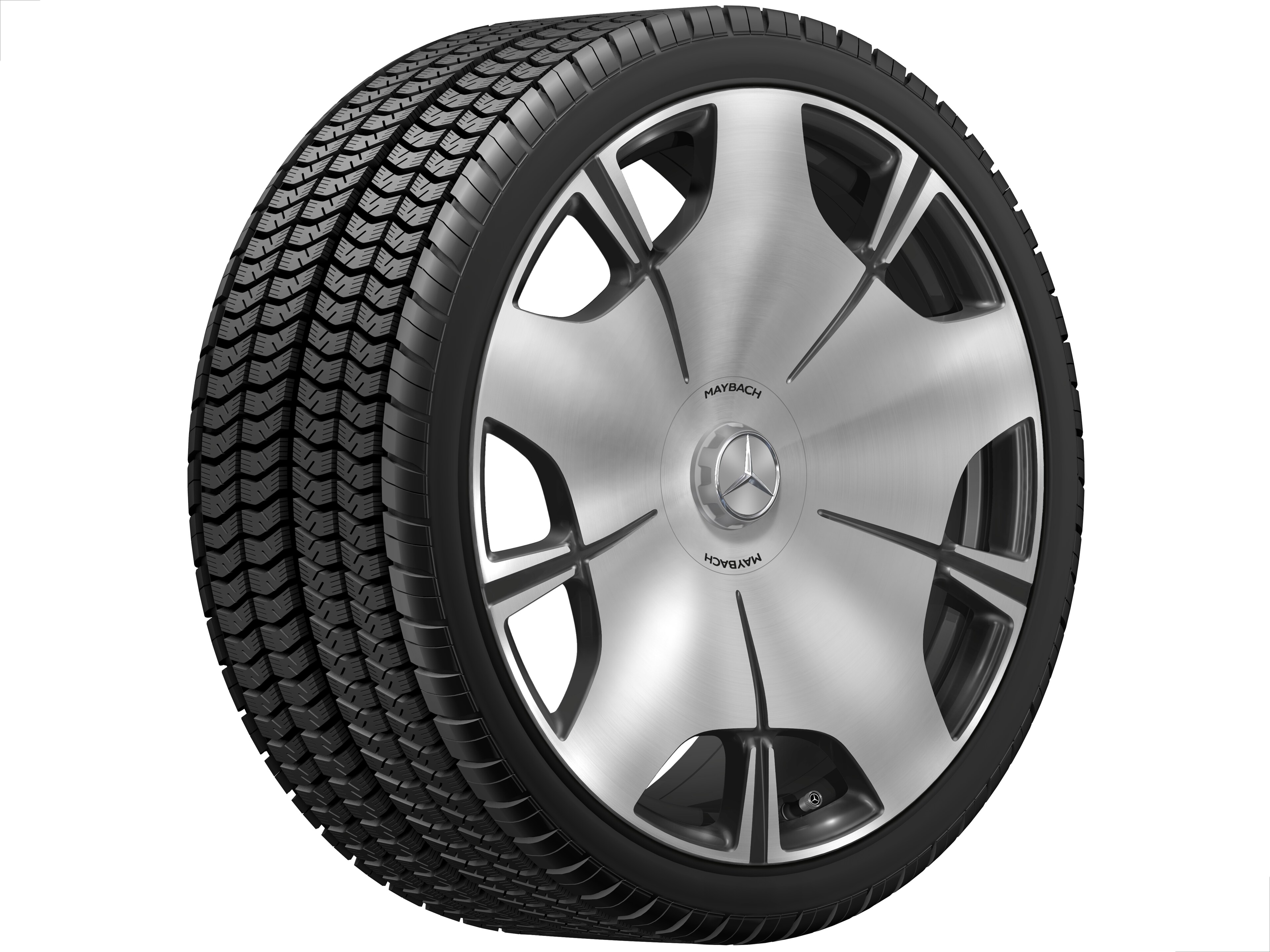 Obręcz kuta AMG z 10 otworami, 53,3 cm (21 cali) - 11 J x 21 ET 67,1, czerń, toczone na połysk