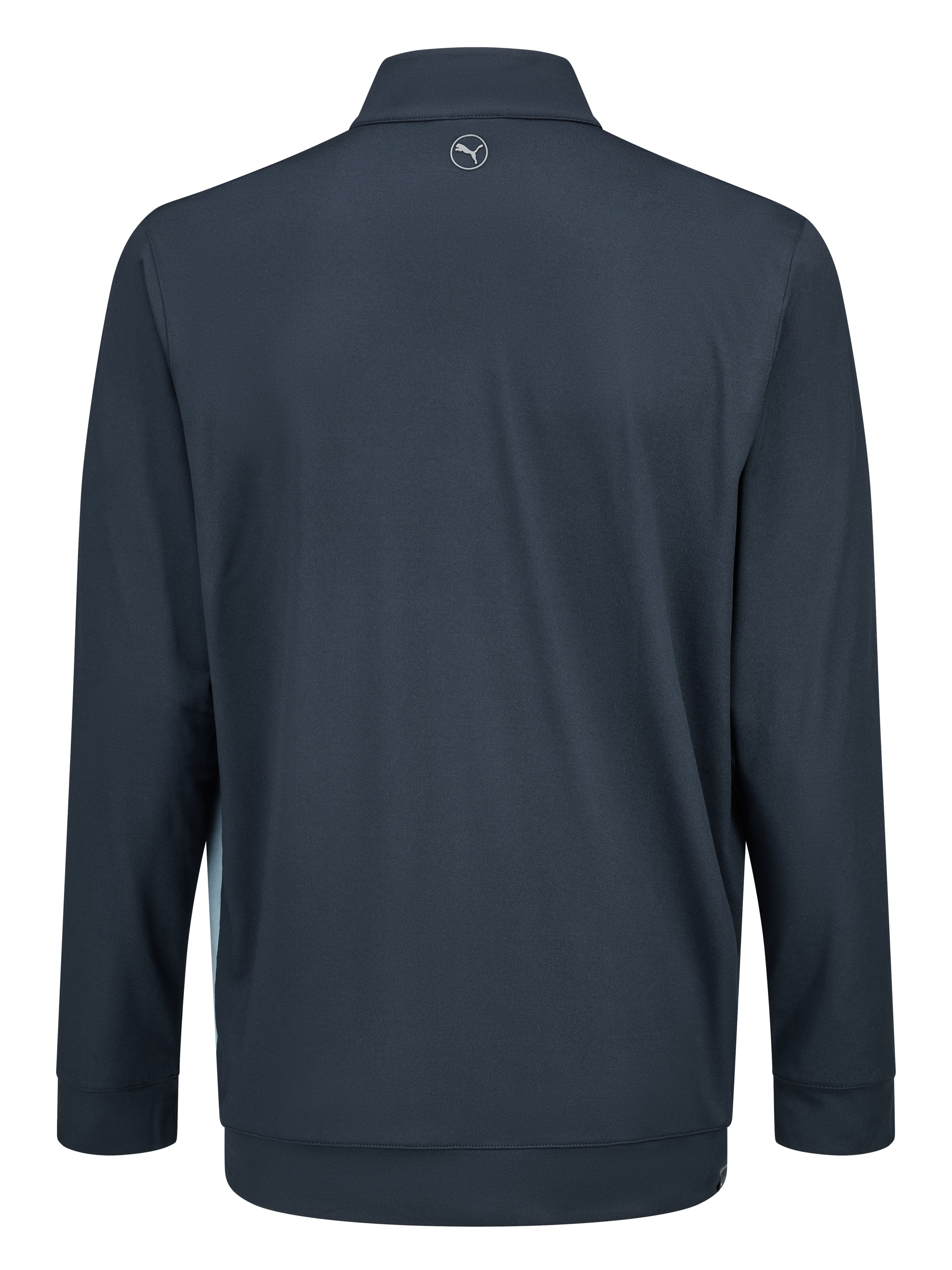 Męski sweter z golfem, Pure Colorblock - navy / zen blue / white, M