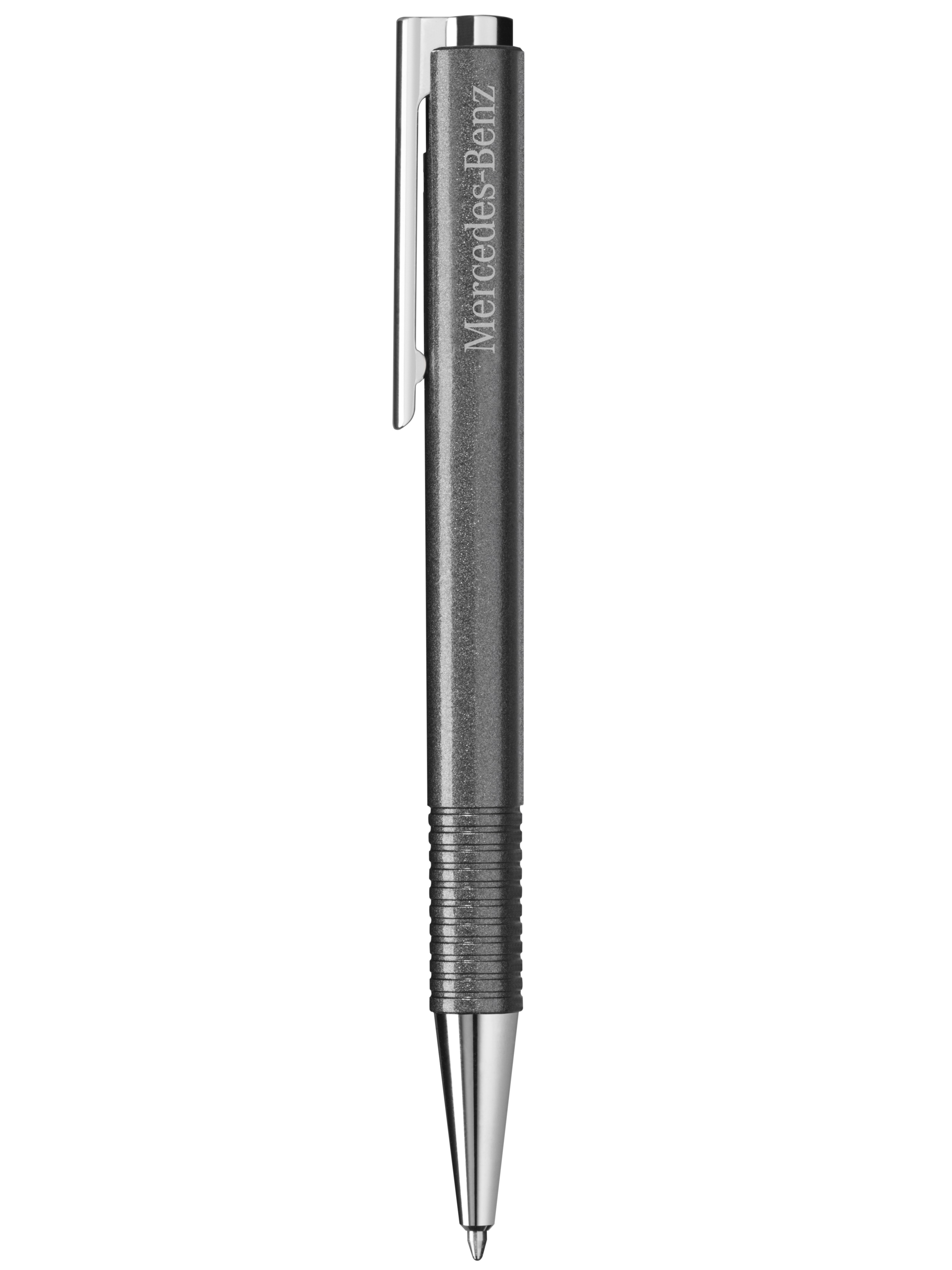 Kugelschreiber, LAMY logo - mountaingrau / silberfarben, Kunststoff / Edelstahl, Lamy