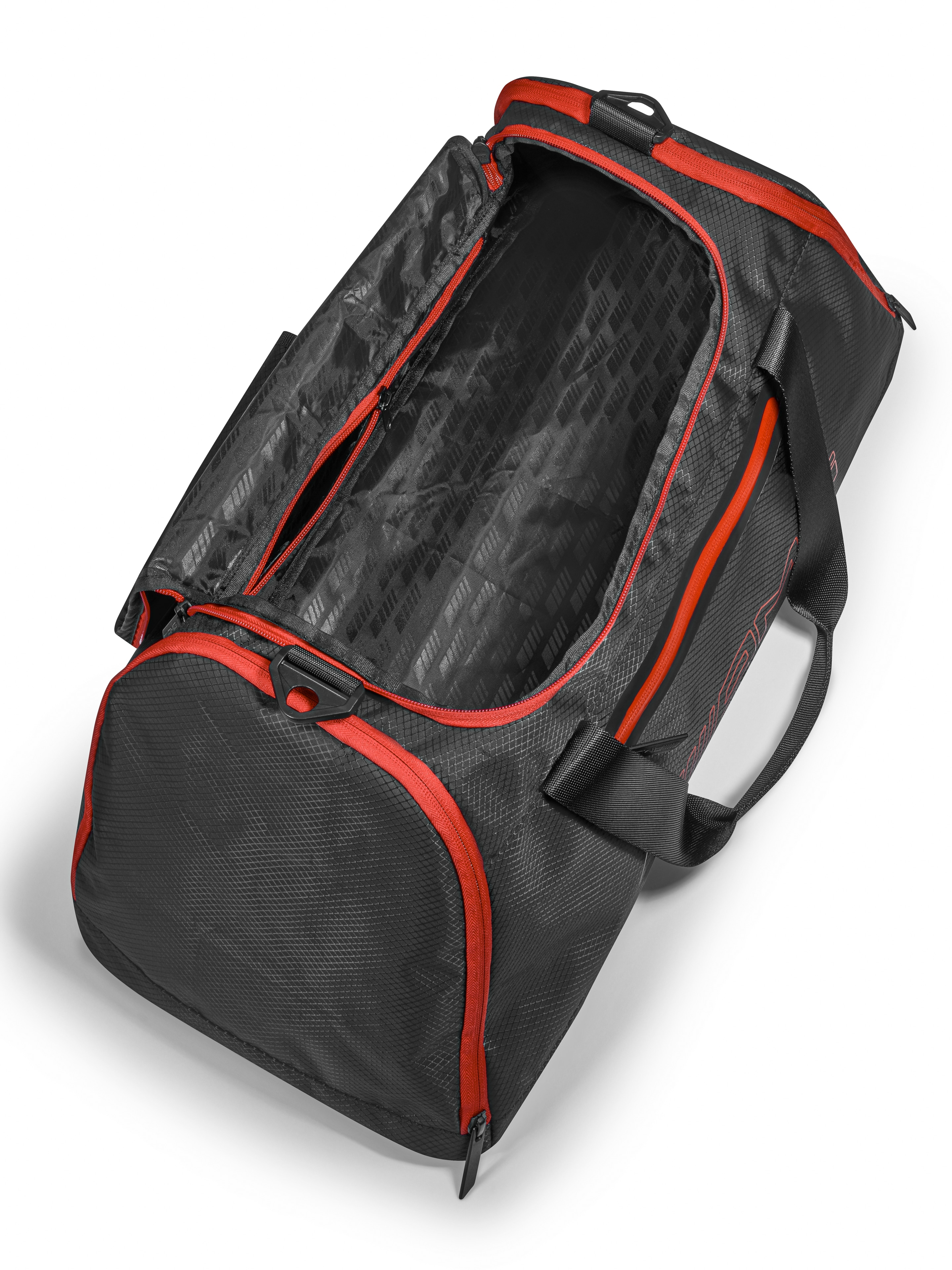 Torba sportowa AMG - czerń / czerwony, poliester
