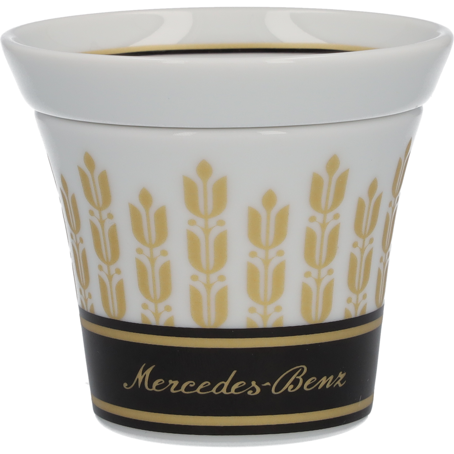 Filiżanki do espresso, Zestaw, 4-częściowy - czerń / biały / złoty, porcelana, 90 ml, Kahla