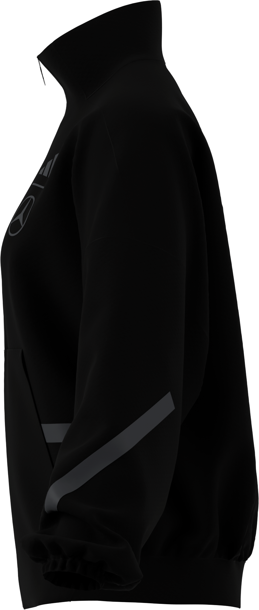 Kurtka dresowa unisex - czerń, XS