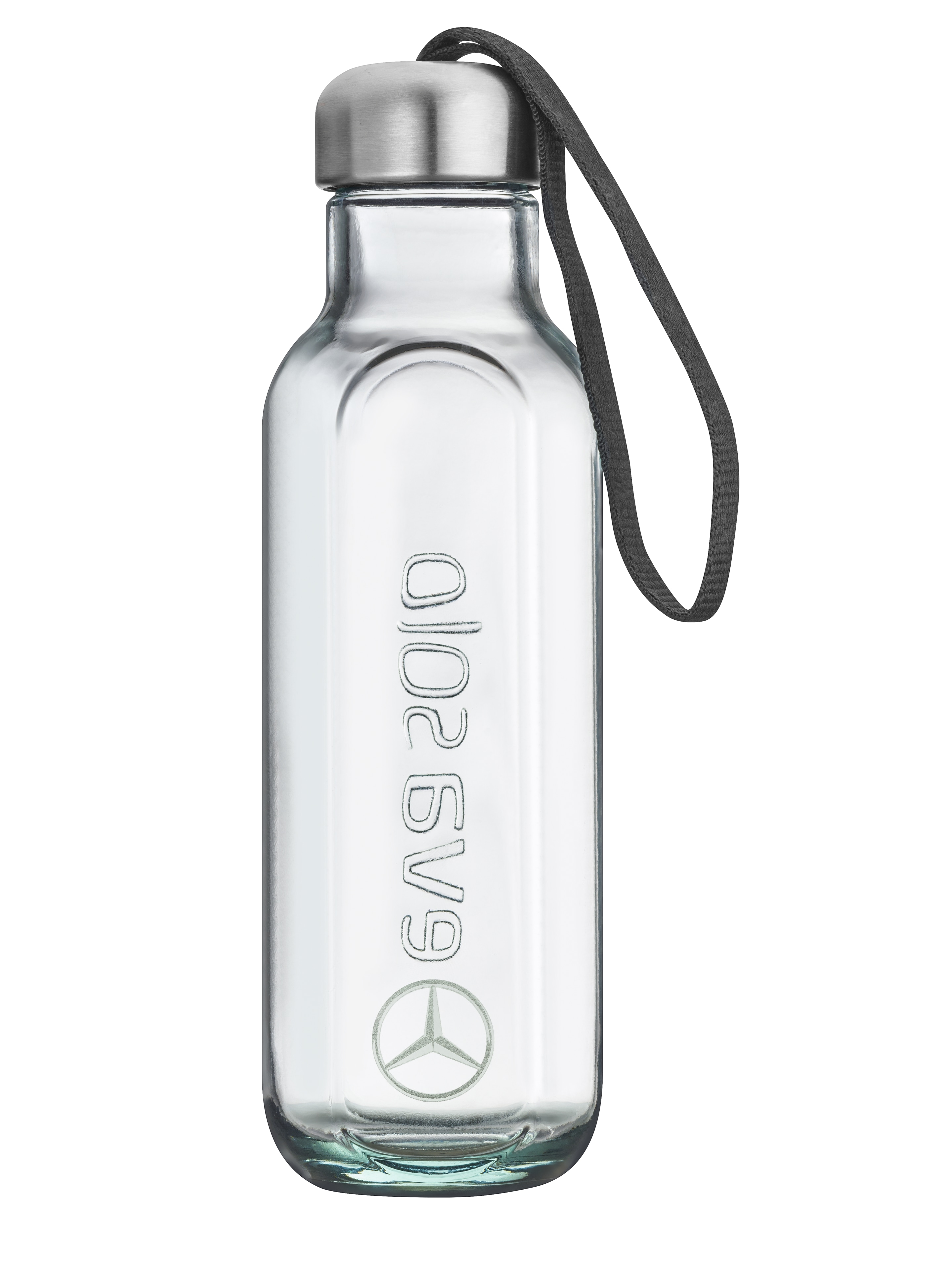 Szklana butelka na napoje - szkło / stal nierdzewna / tworzywo sztuczne, 500 ml, eva solo