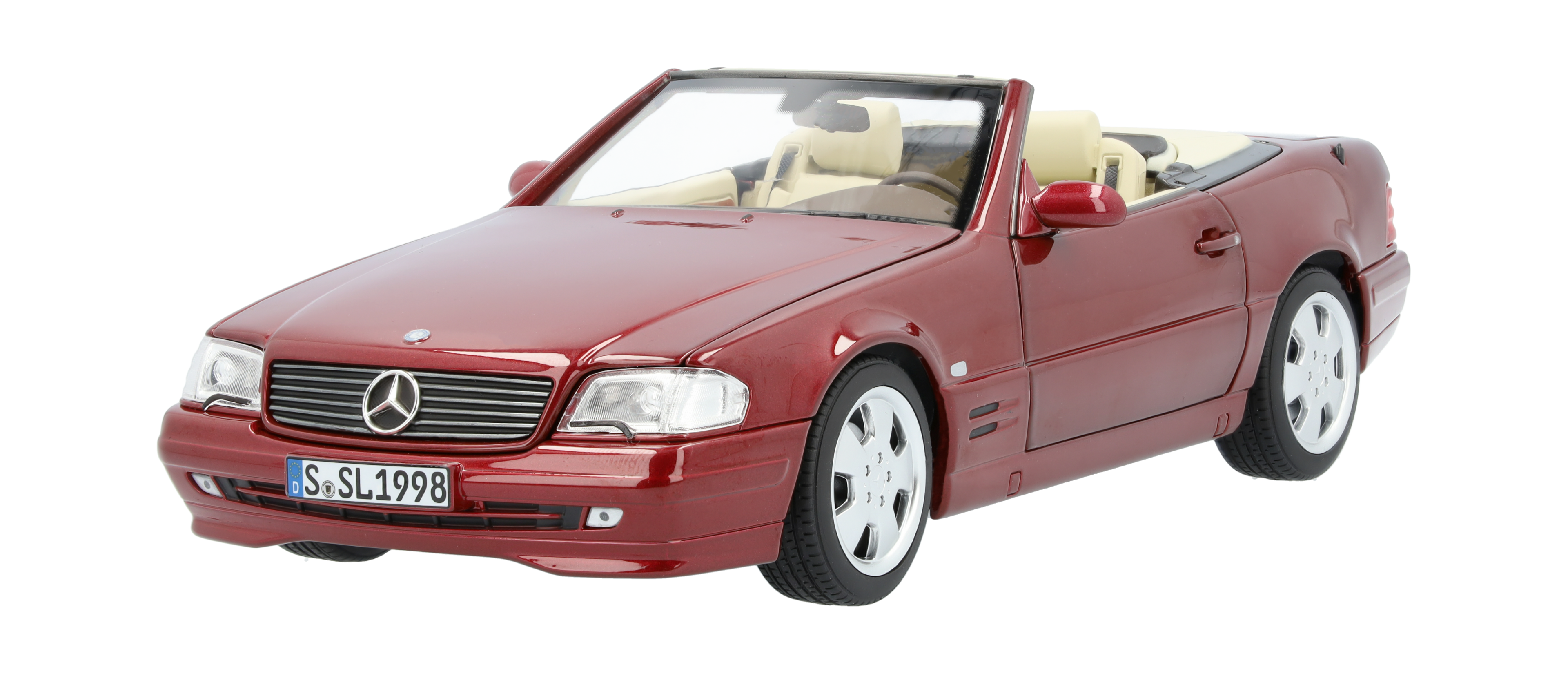 SL 500 R129 (1998-2001) - czerwień bursztynowa, Norev, 1:18