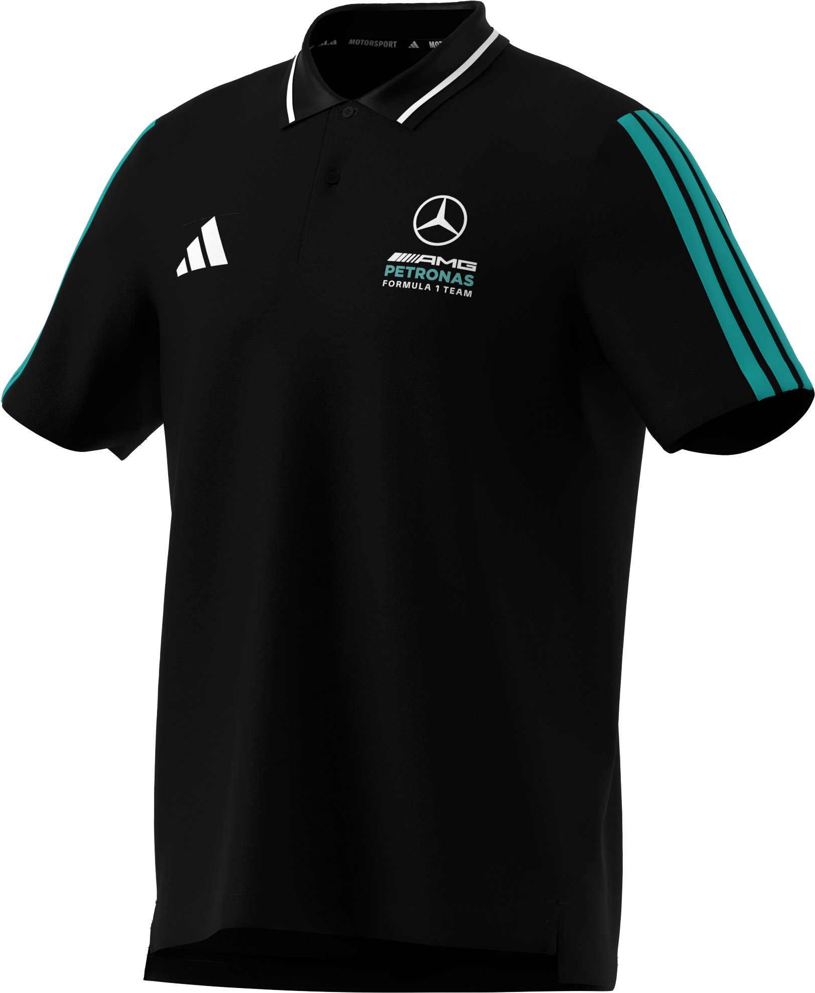Męska koszulka polo, Mercedes-AMG F1 - czerń, XXL