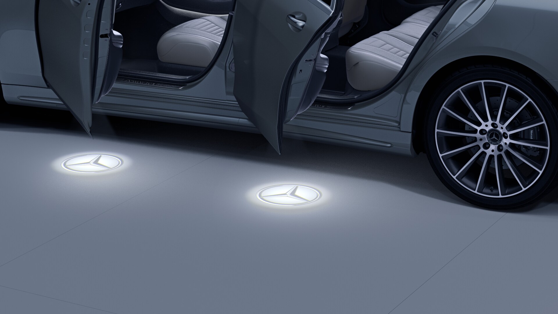 Projektor LED logo, Gwiazda Mercedesa - 1 zestaw