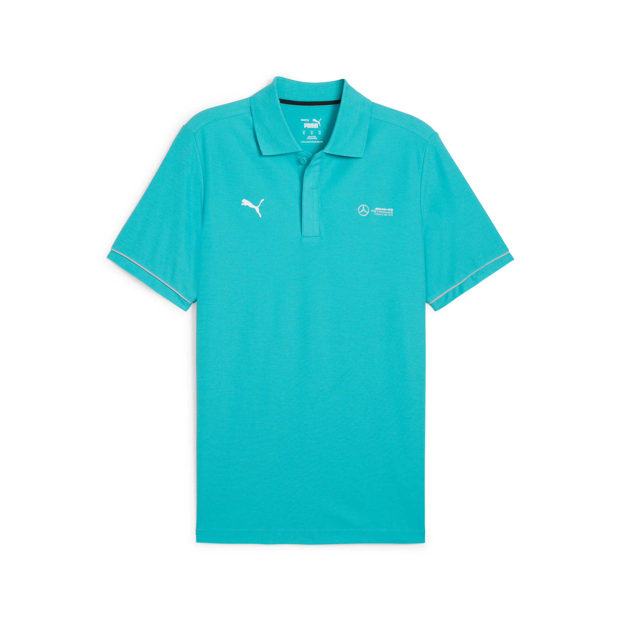 Męska koszulka polo, Mercedes-AMG F1 - zielony, S