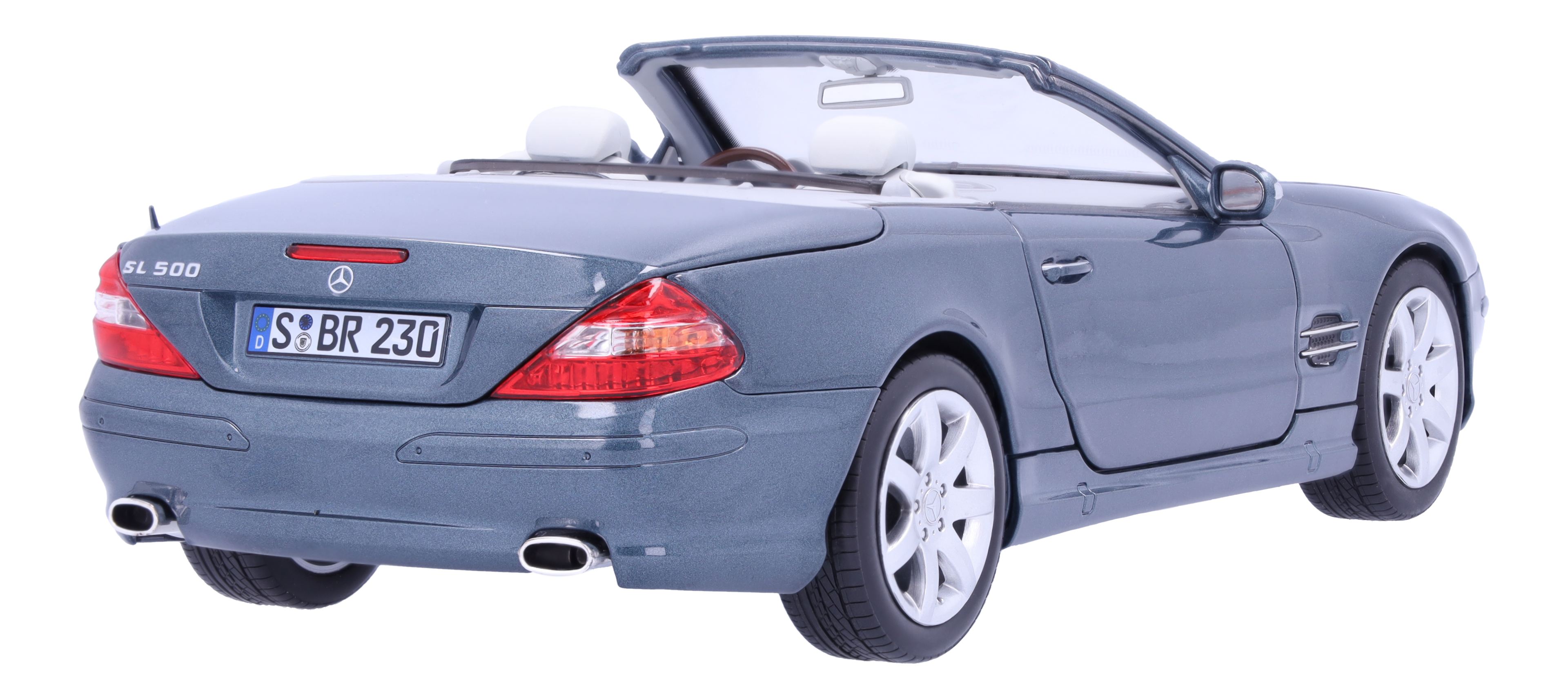 SL 500 R 230 (2001-2006) - niebieski topaz, Norev, 1:18
