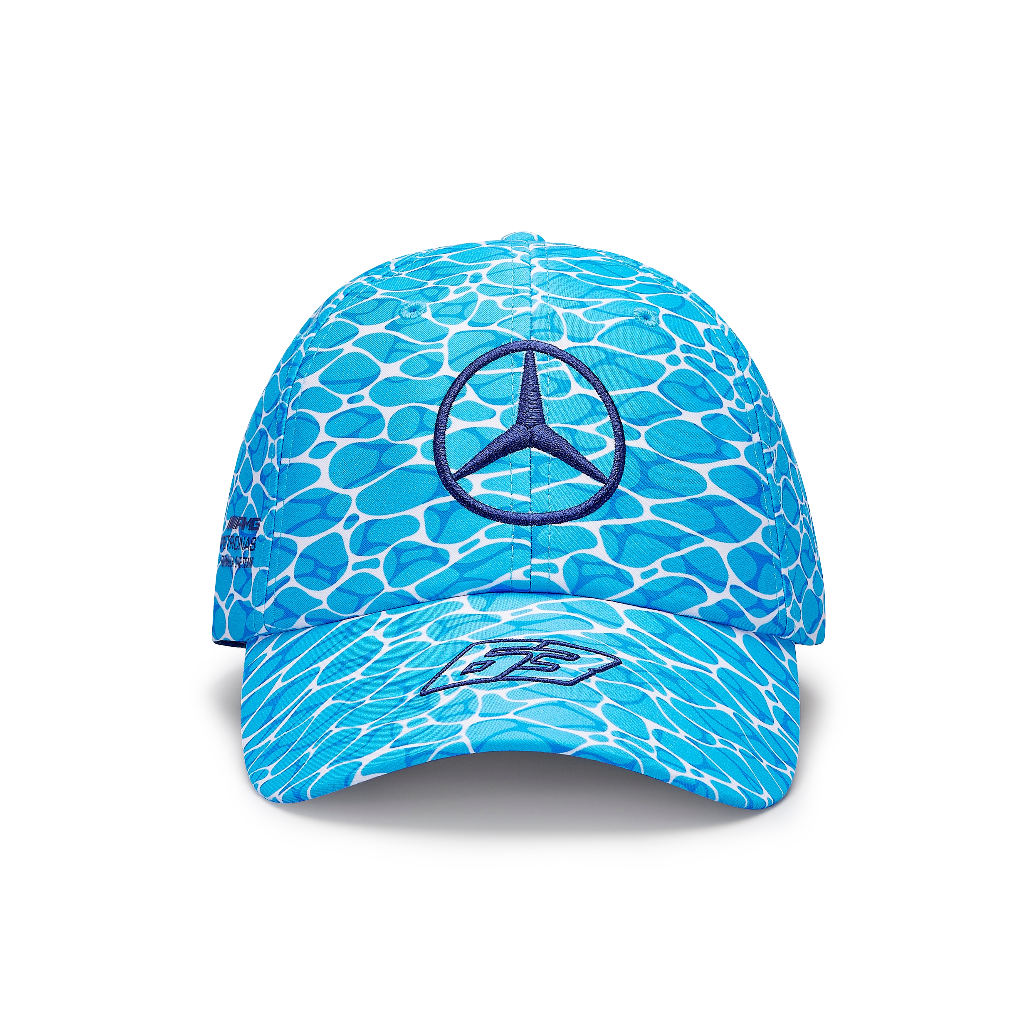 Czapka, Special Edition George Russell, NO DIVING, Mercedes-AMG F1 - niebieski, poliester