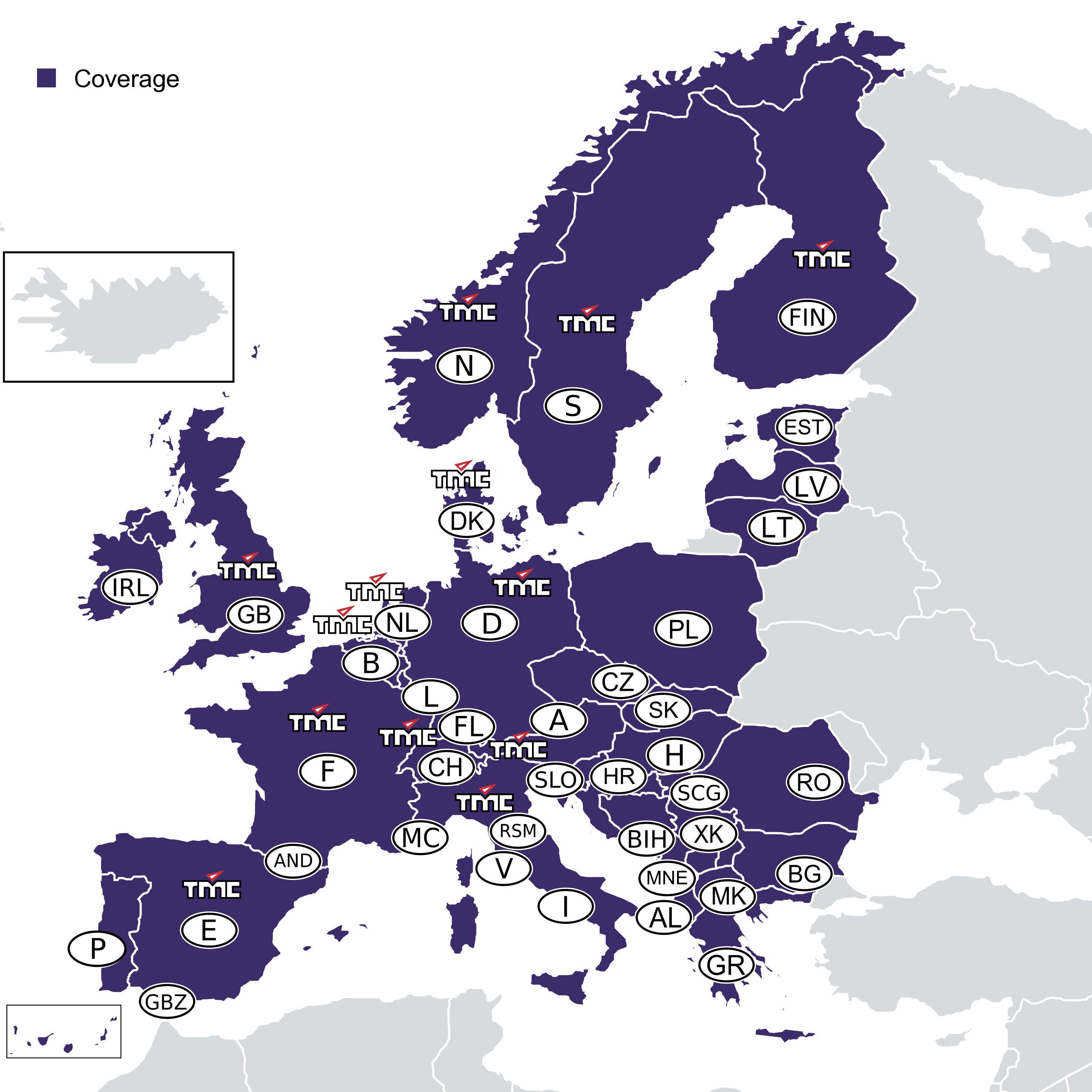Aktualizacja nawigacji, COMAND APS, Europa, Wersja 2018/2019, - WERSJA FINALNA - fioletowy, NTG4-204
