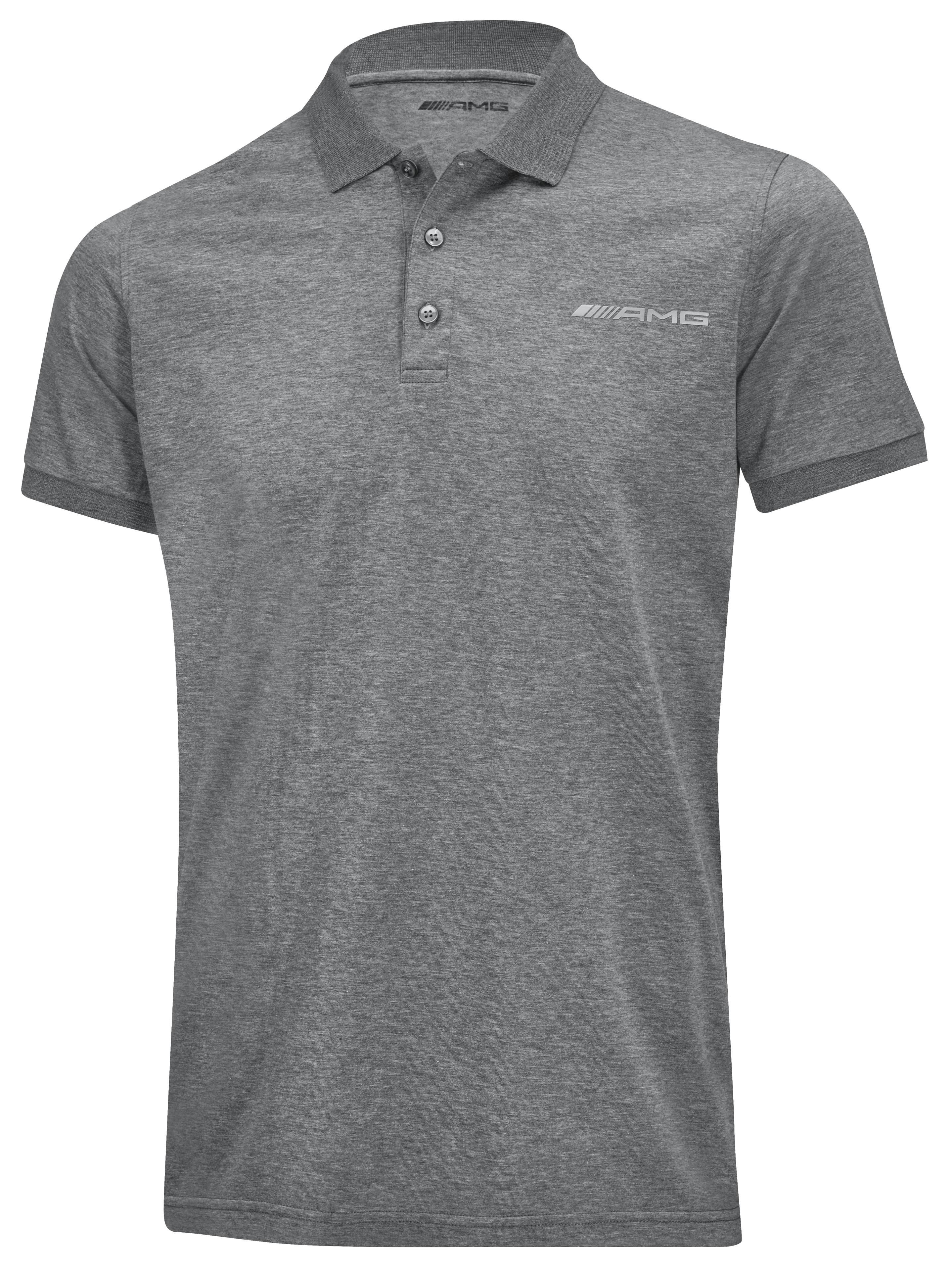 Męska koszulka polo AMG, Business - szary, XS